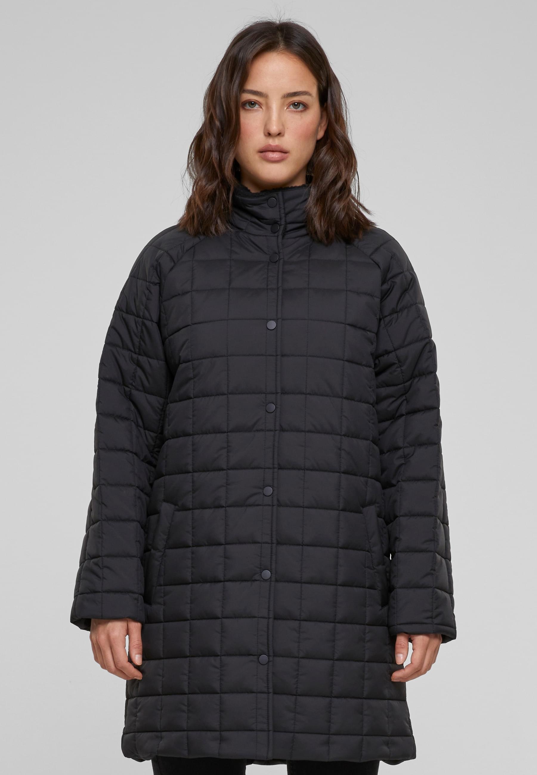URBAN CLASSICS Winterjacke »Urban Classics Damen Ladies Quilted Coat«, (1 St.), ohne Kapuze