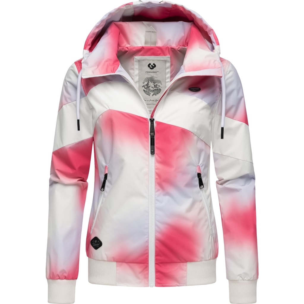 Ragwear Funktionsjacke »Nuggie Block Ombre Intl.«, mit Kapuze