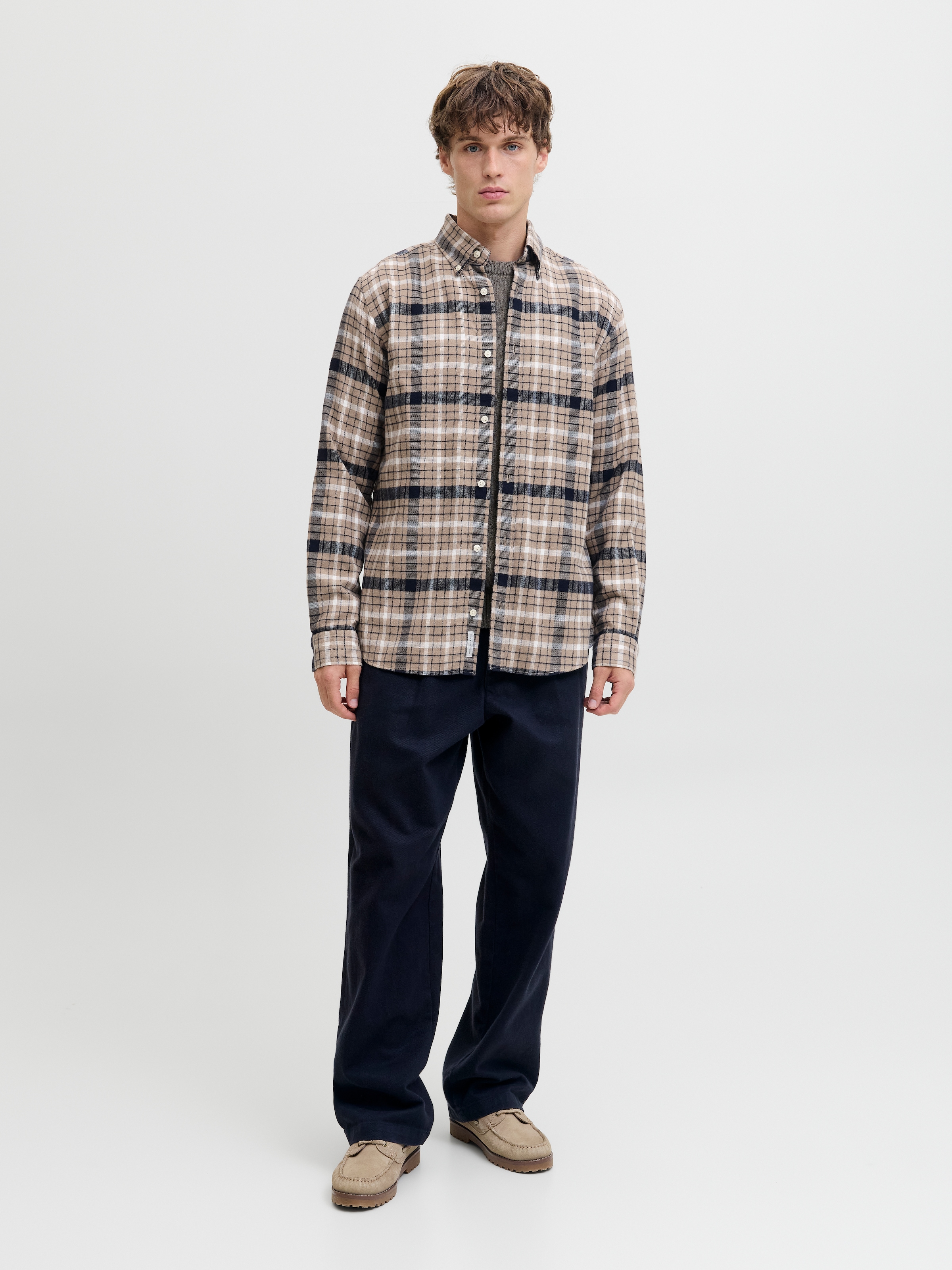 Jack & Jones Langarmhemd »JPRBLUBARKLEY FLANNEL X-MAS L/S SHIRT CH«