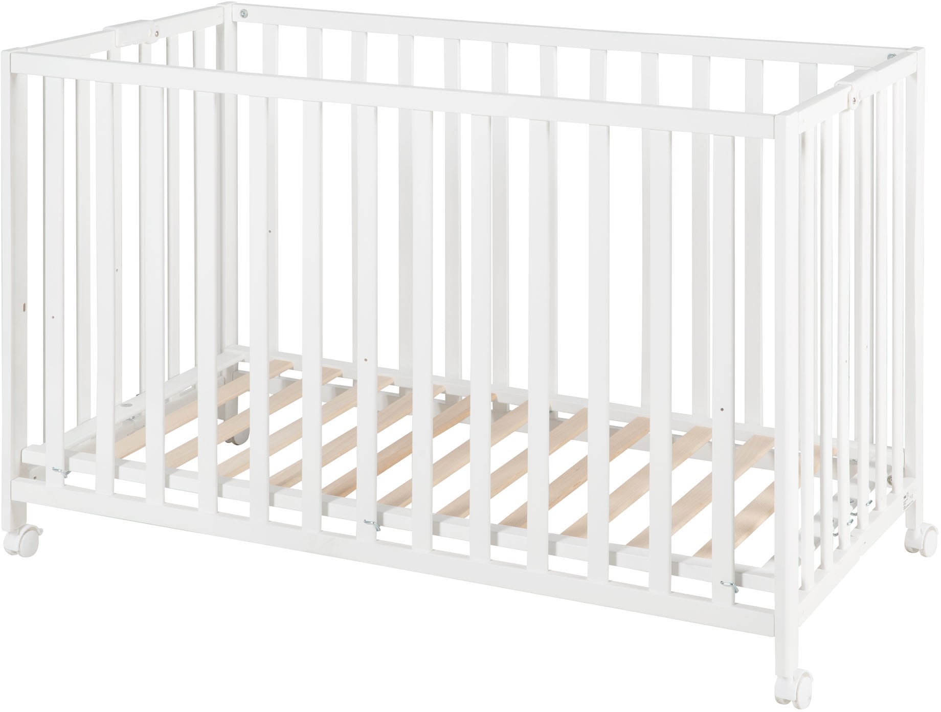 roba® Babybett »Fold Up, weiß«, klappbar