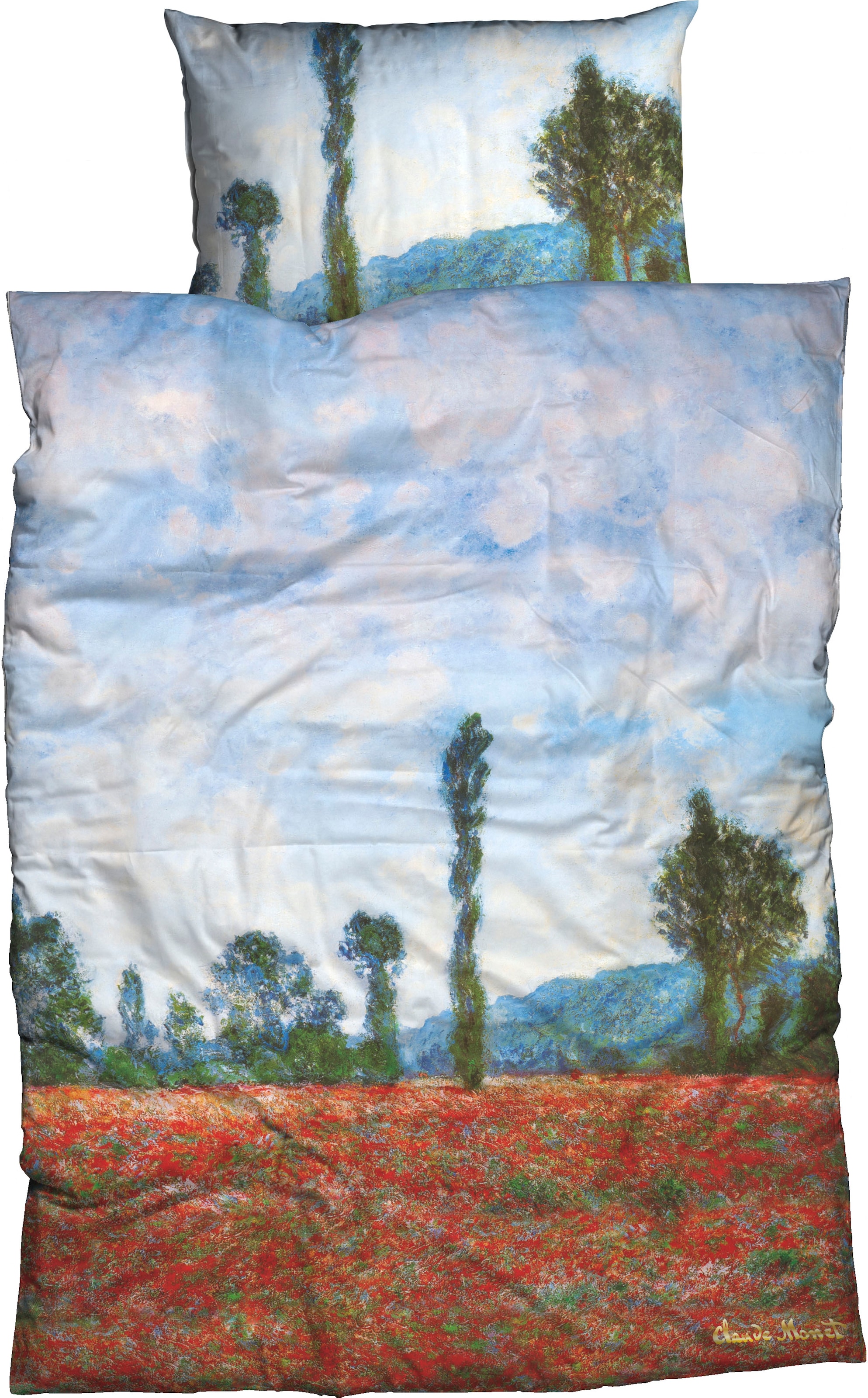 Goebel Bettwäsche "Mohnfeld" 2 Stk. leuchtende Farben günstig online kaufen