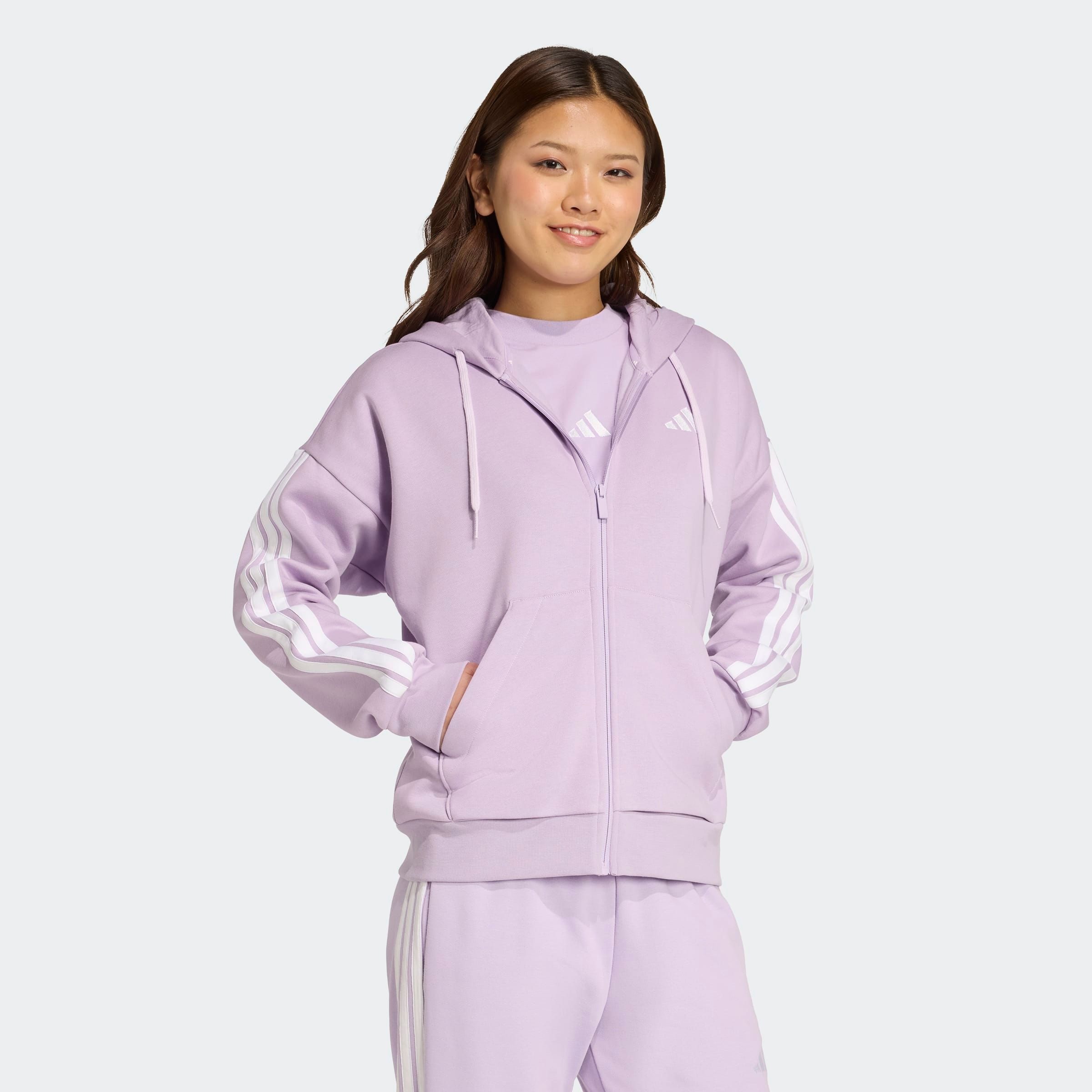 adidas Sportswear Kapuzensweatshirt "W 3S FL FZ HD" günstig online kaufen