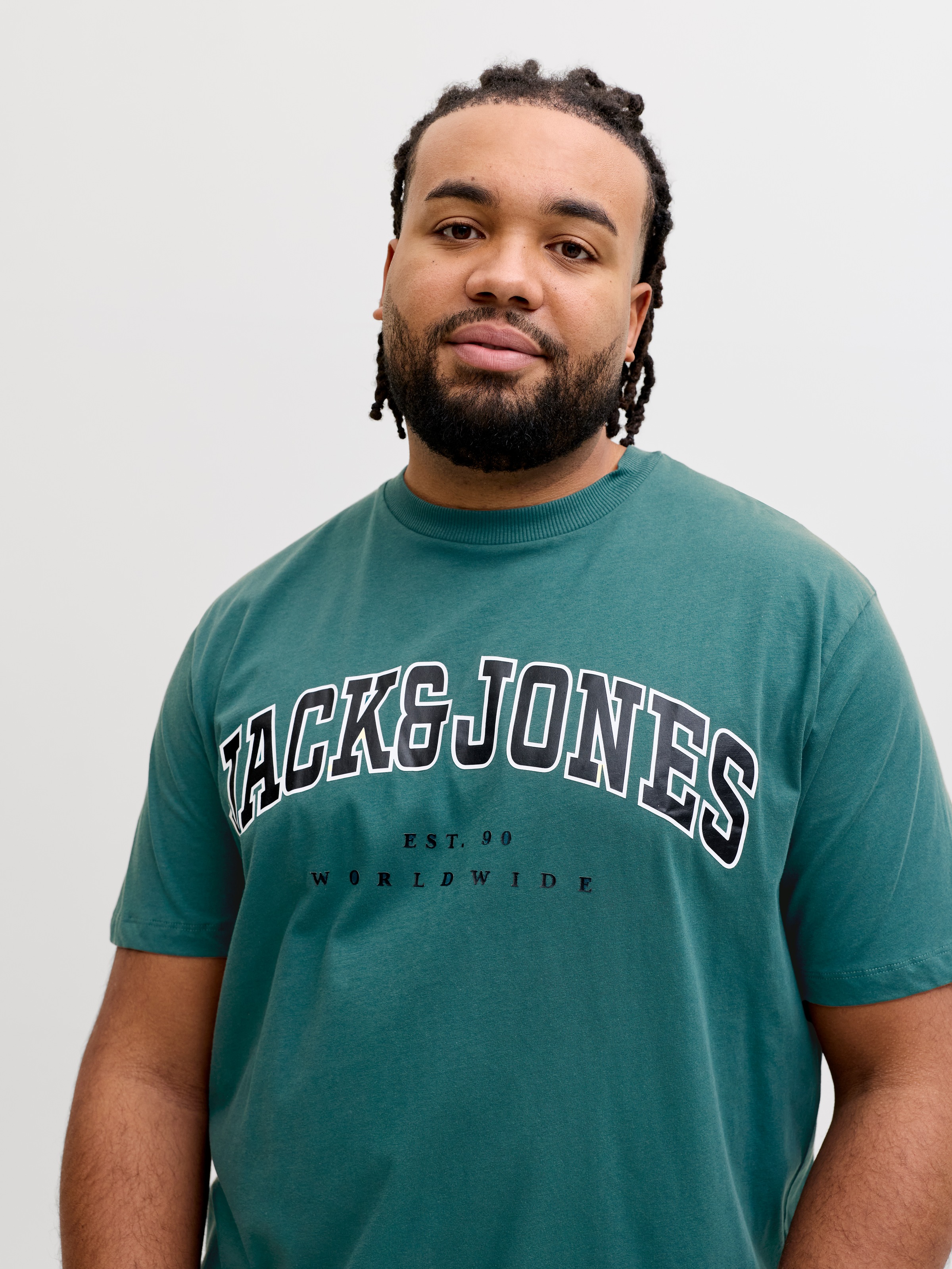 Jack & Jones PlusSize T-Shirt "JJECALEB VARSITY TEE SS O-NECK NOOS PLS" mit günstig online kaufen