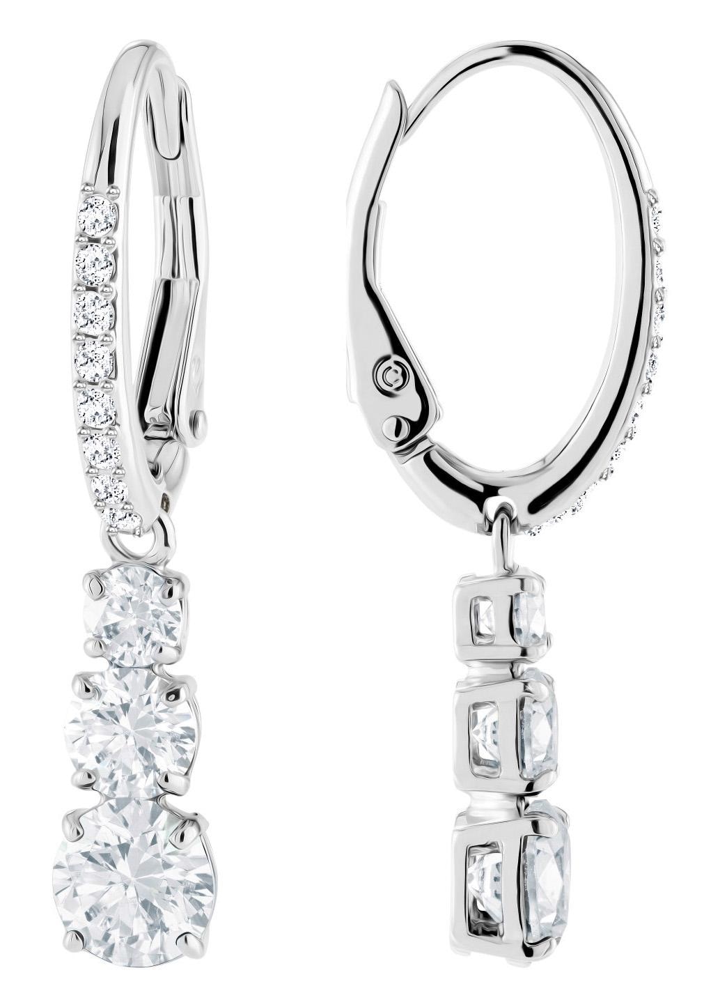 Swarovski Paar Ohrhänger »Stilla Round Attract Trilogy Round, 5416155«, mit Swarovski® Kristall