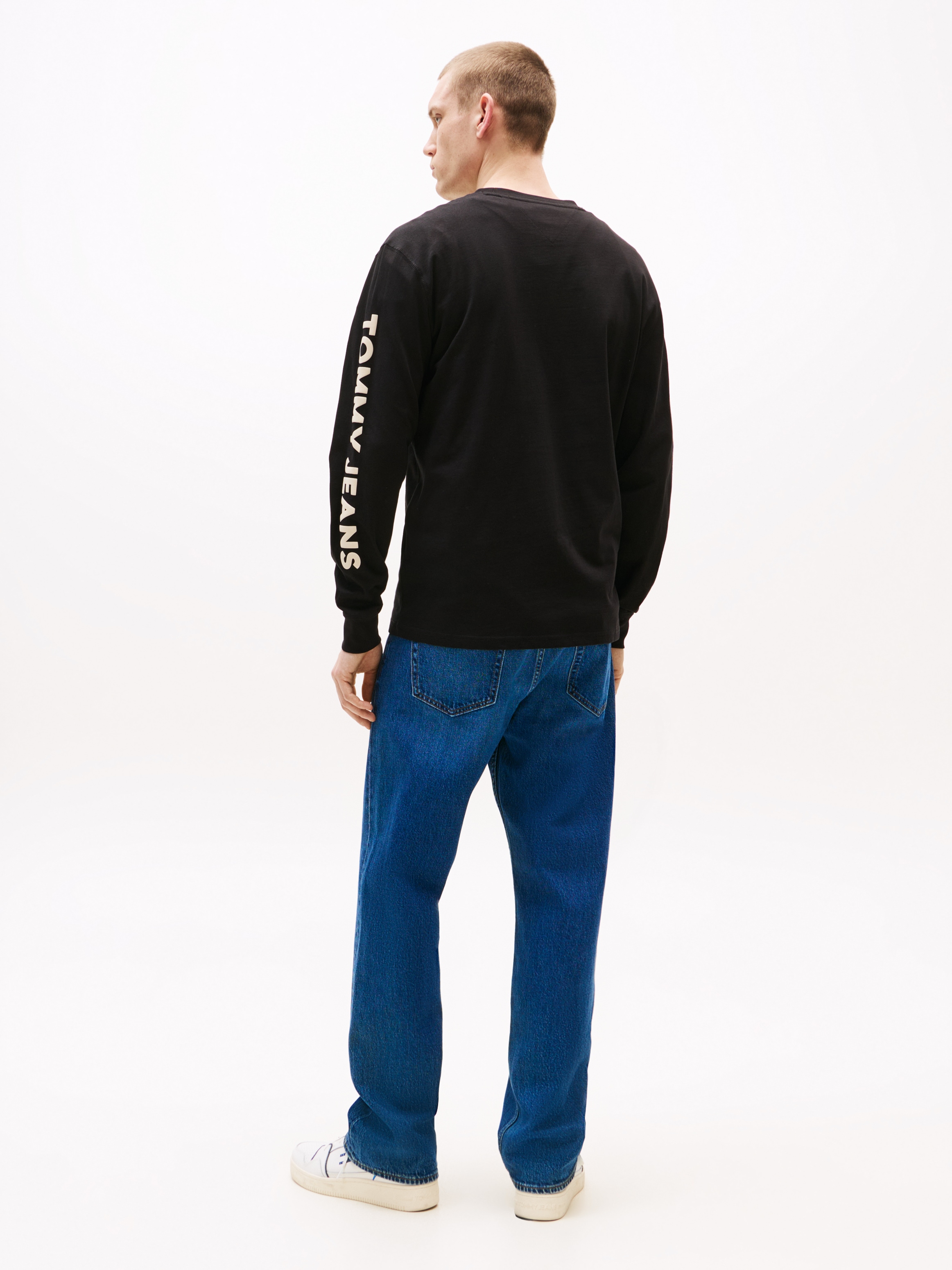 Tommy Jeans Langarmshirt »TJM REG POP COL NW CLSC LS T EXT«, Mit Rundhalsausschnitt