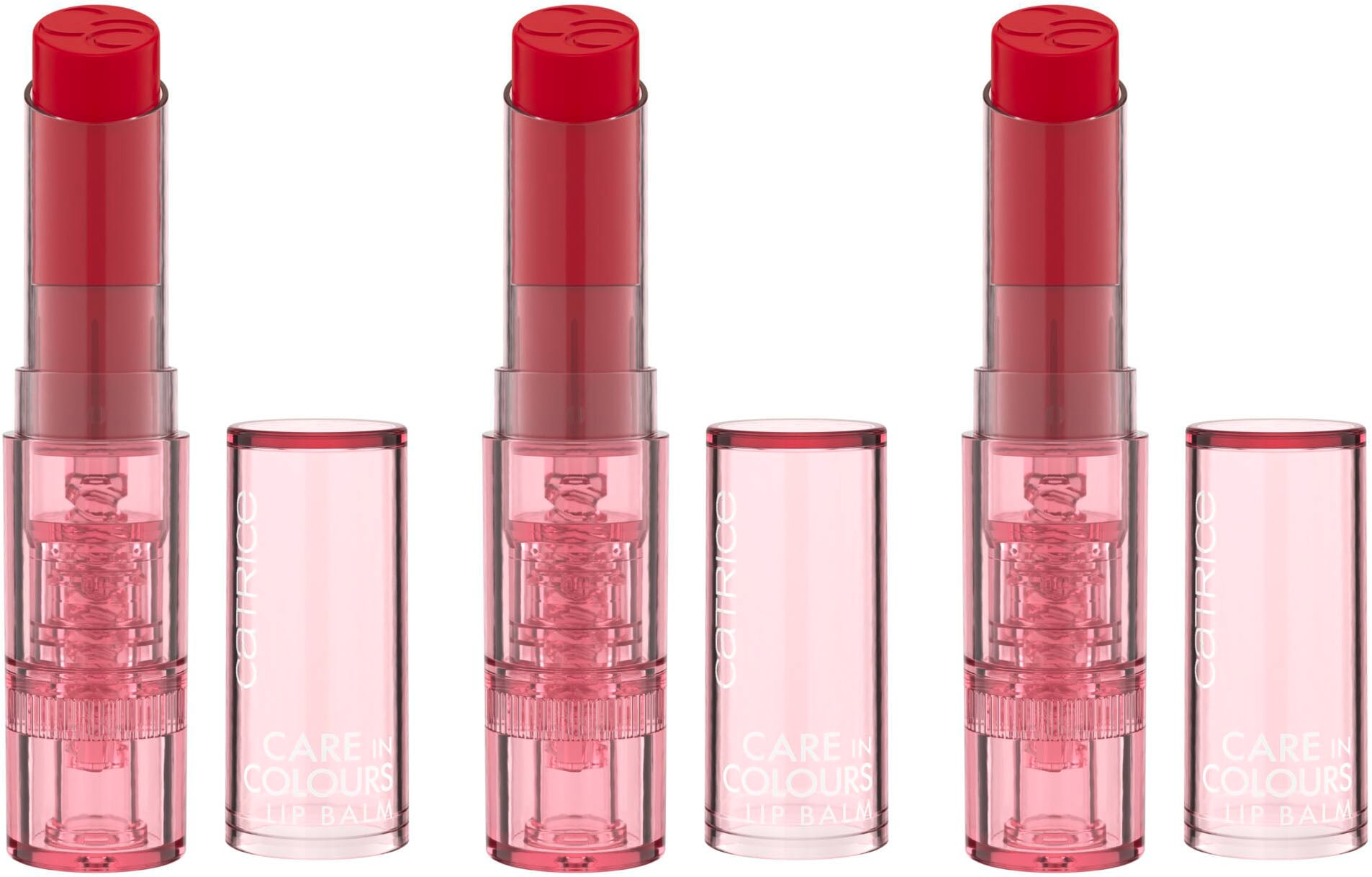 CATRICE Damen Lippenbalsam "Care In Colours Lip Balm", rot, Lippen-Kosmetika, mit Shea- und Kakaobutter