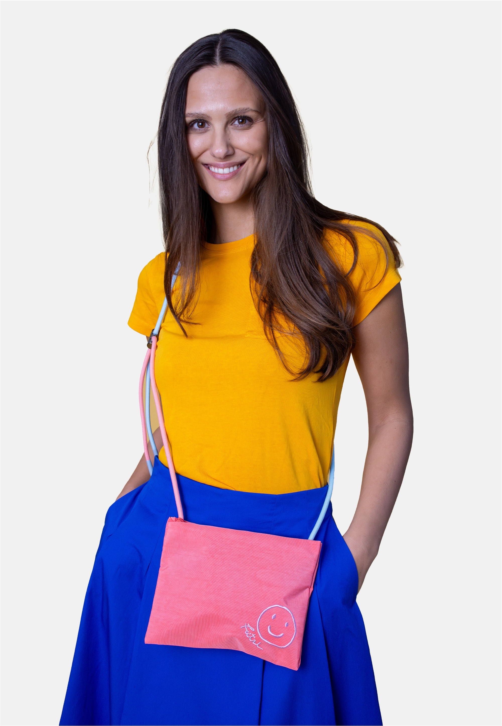 Fritzi aus Preußen Schultertasche »Fritzi ME Cross Smile« mit fröhlichen Smile-Print