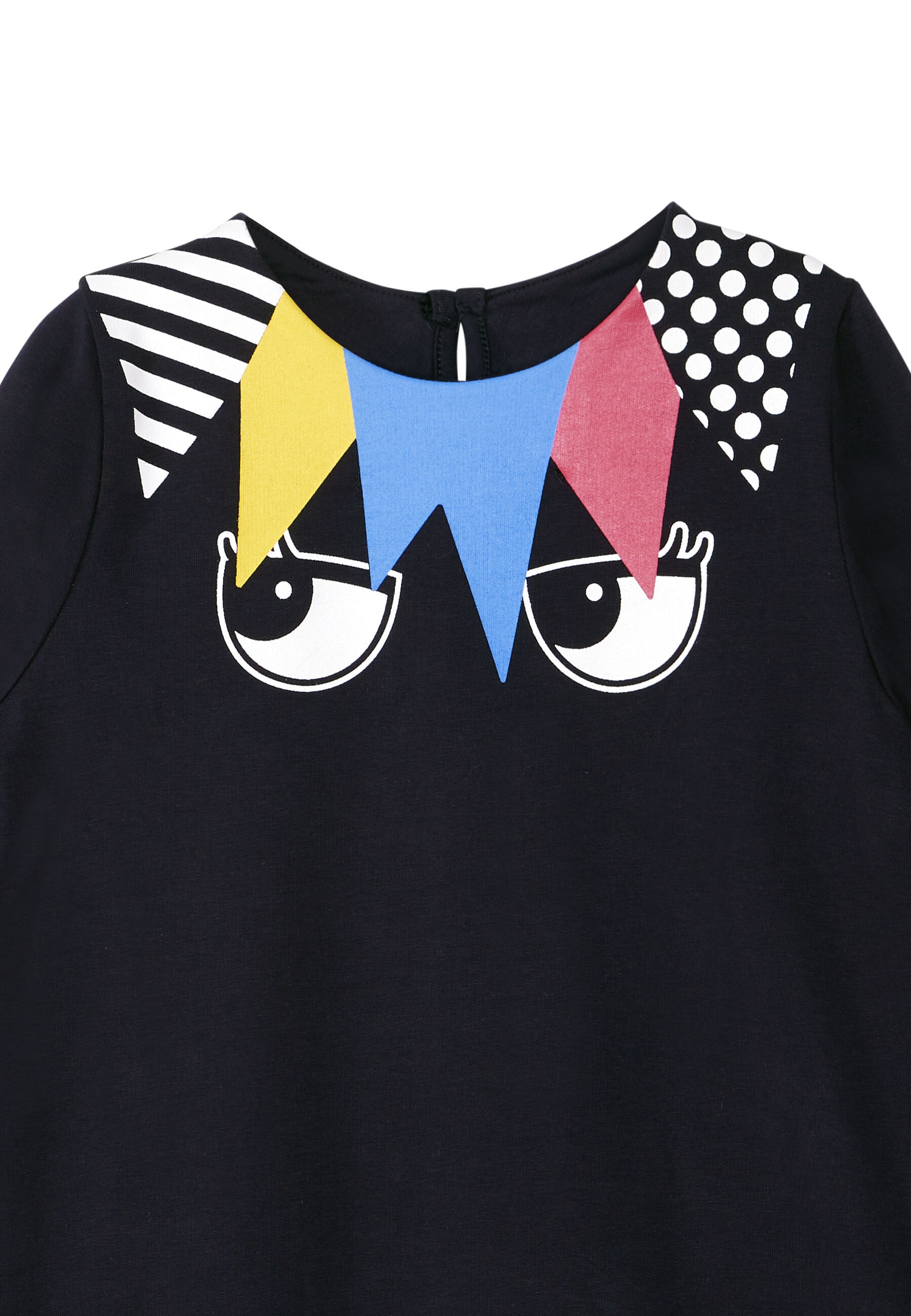 Denokids Shirtkleid »Eyes«, mit Rüschen am Saum