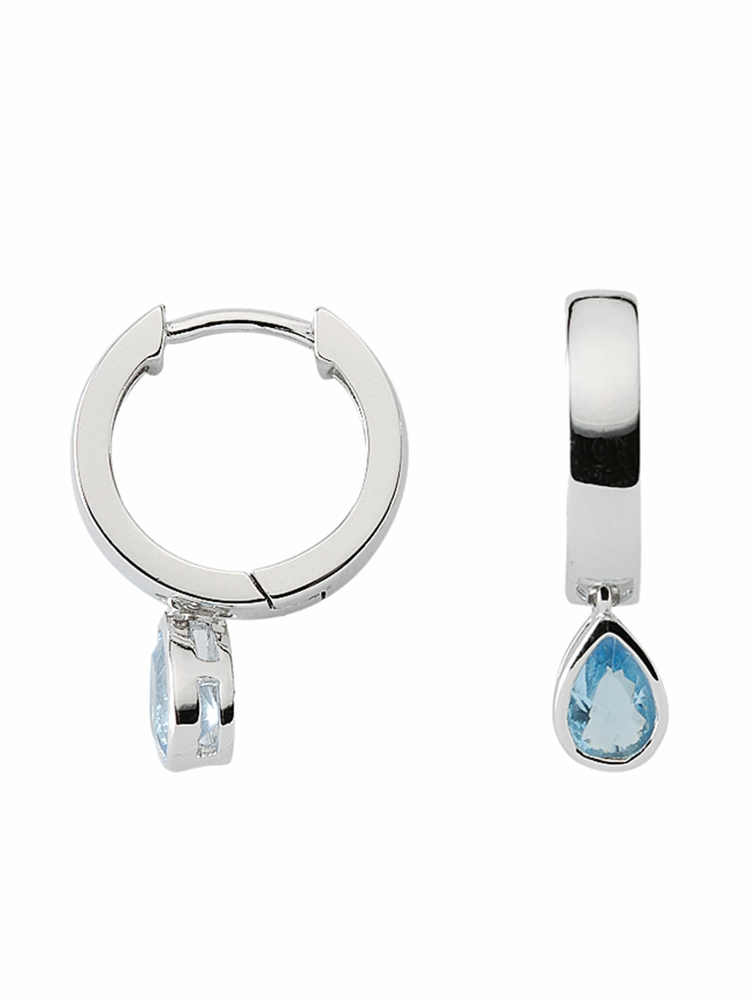 Adelia´s Paar Ohrhänger »925 Silber Ohrringe Creolen mit Zirkonia Ø 14,5  mm«, mit Zirkonia Silberschmuck für Damen kaufen | BAUR