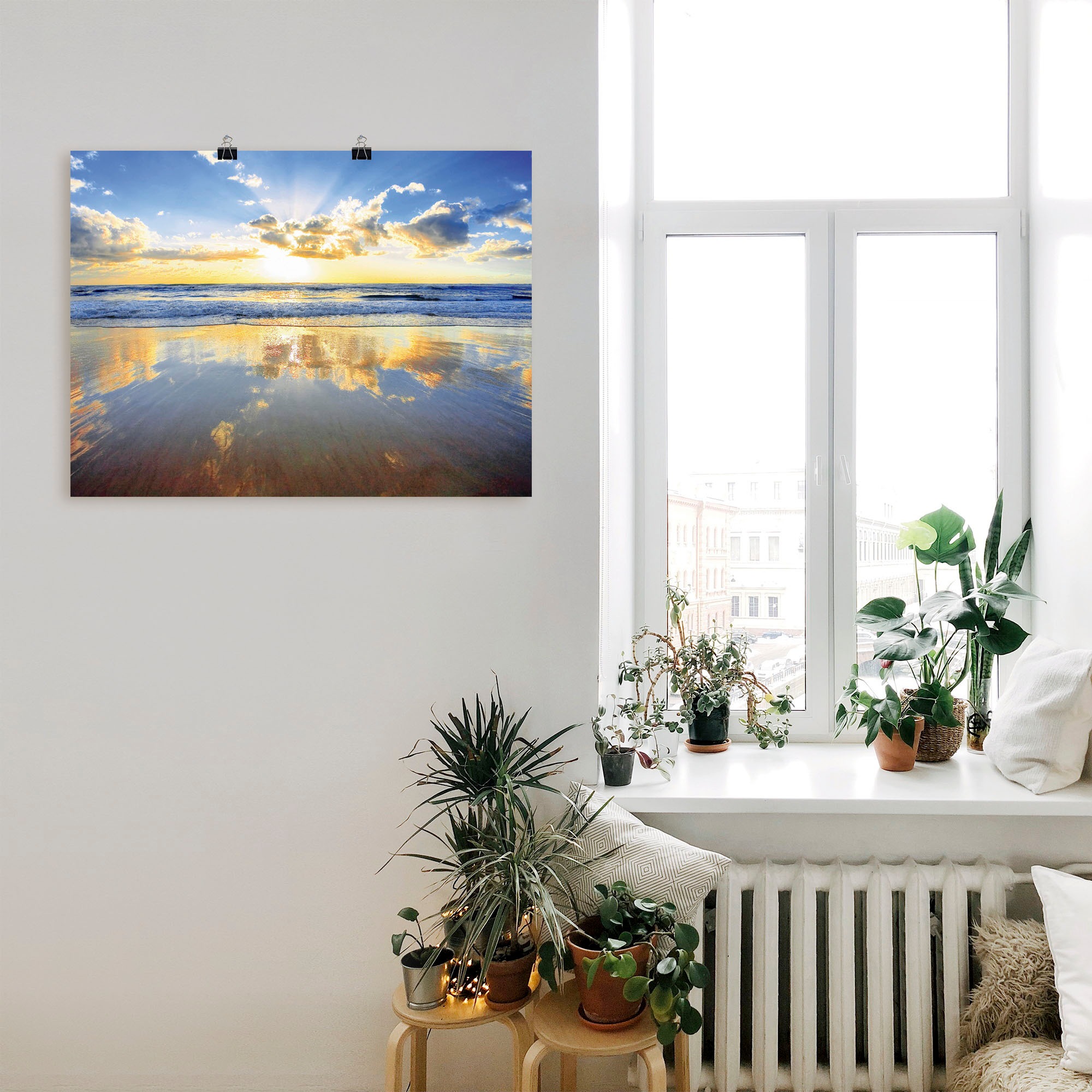 Artland Wandbild "Sonnenaufgang über dem Ozean", Himmel, (1 St.), als Alubi günstig online kaufen