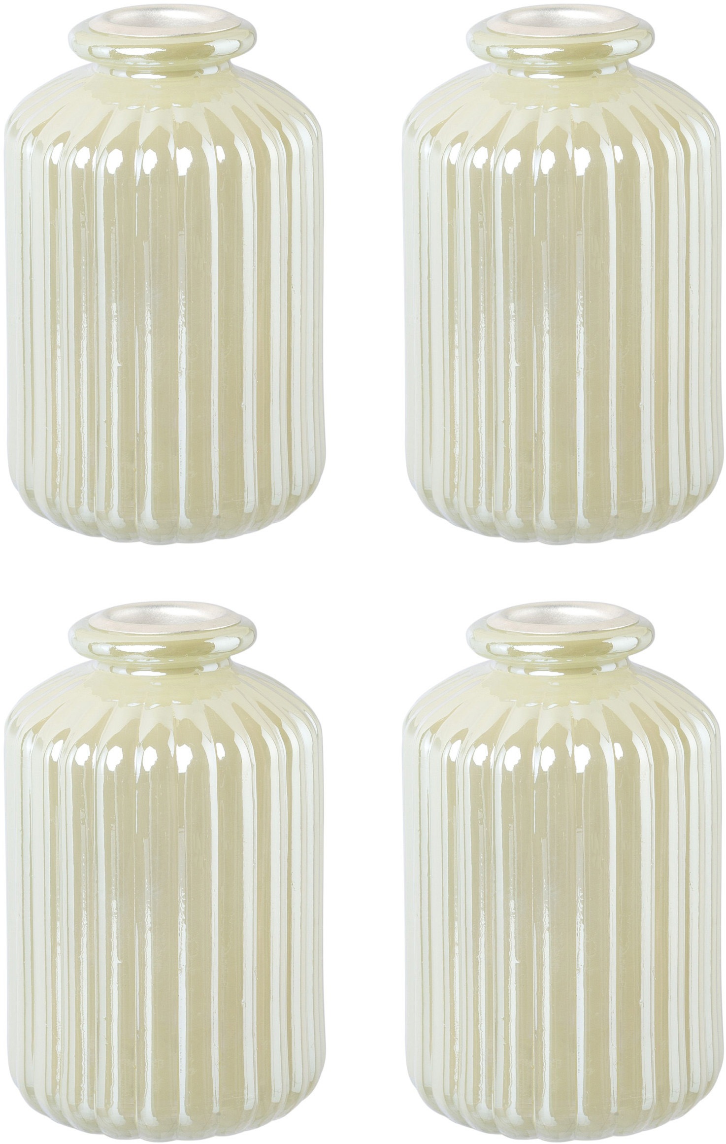 Creativ deco Kerzenhalter "Weihnachtsdeko" Glas mit hübscher Reliefstruktur günstig online kaufen