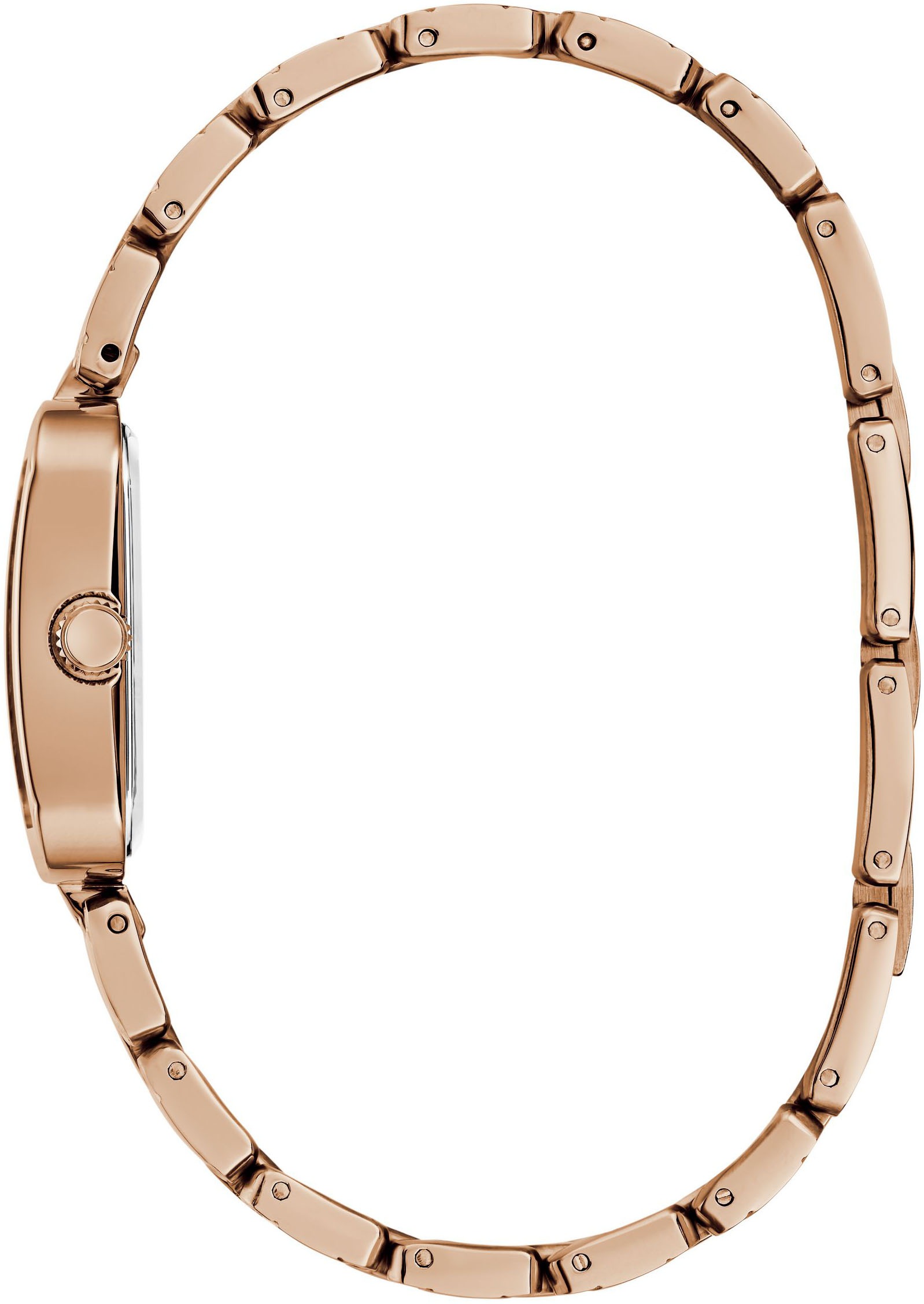 Guess Quarzuhr »ISLA«, Armbanduhr, Damenuhr, Edelstahlarmband