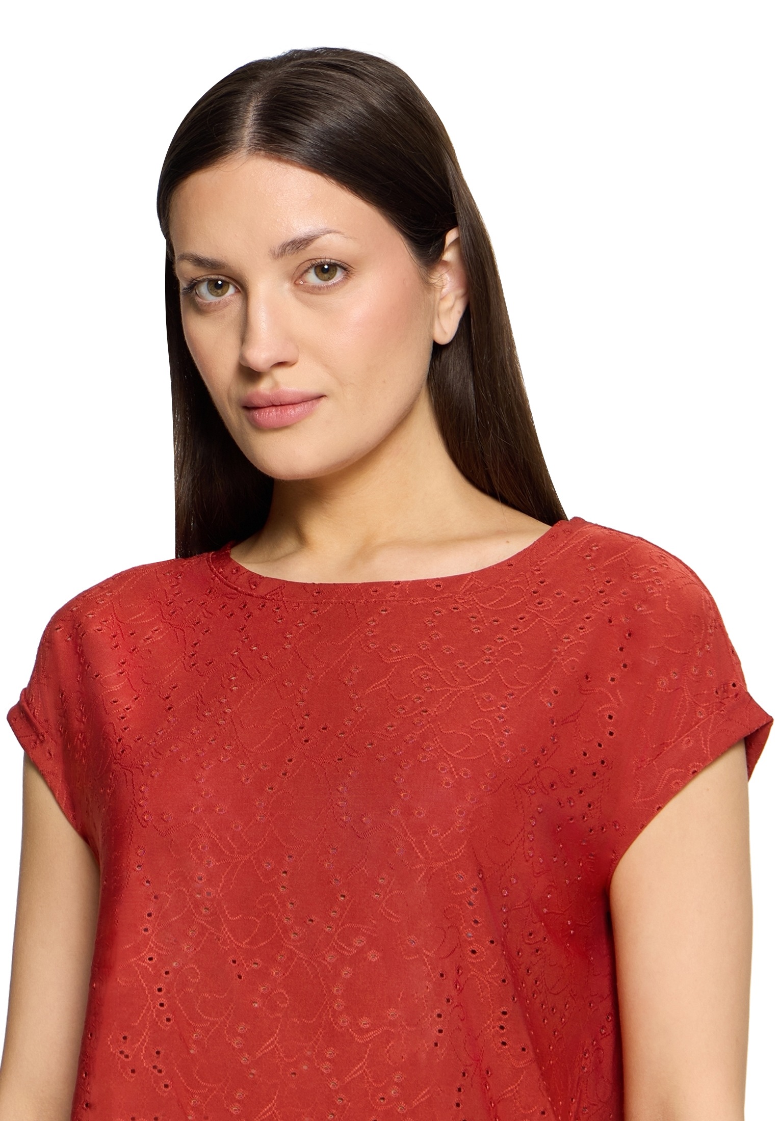 Betty&Co Kurzarmshirt »Damen mit Struktur« 1
