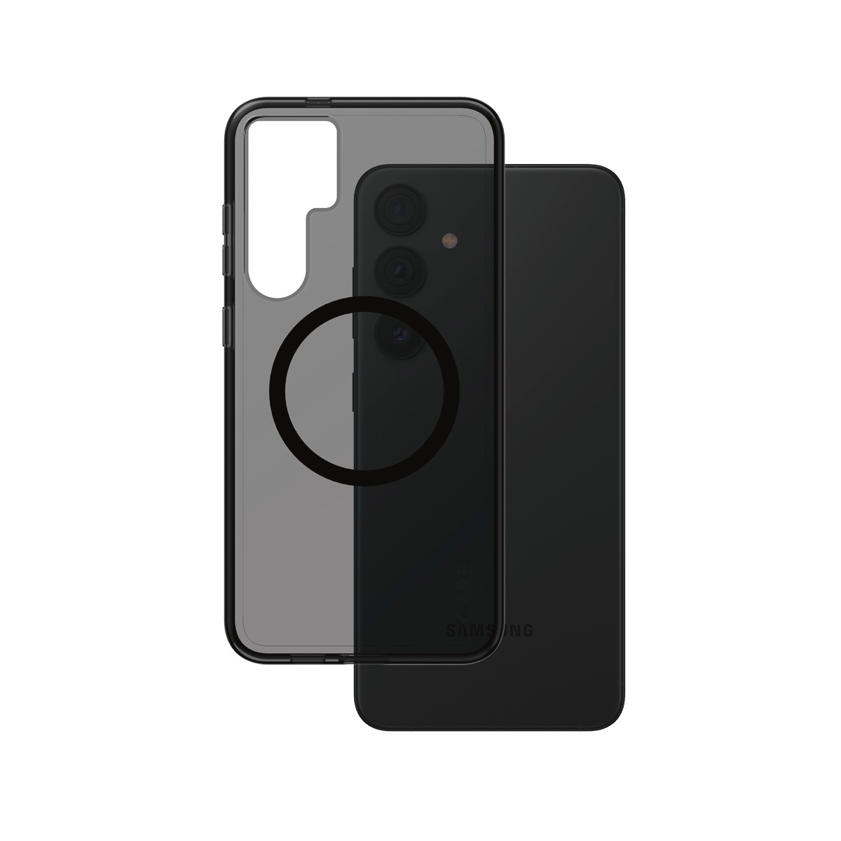 CARE by PanzerGlass Handyhülle »Magnetic Compatible Smokey Case für Samsung Galaxy S24+«, Backcover, Schutzhülle, Handyschutzhülle, Case, Schutzcase, stoßfest