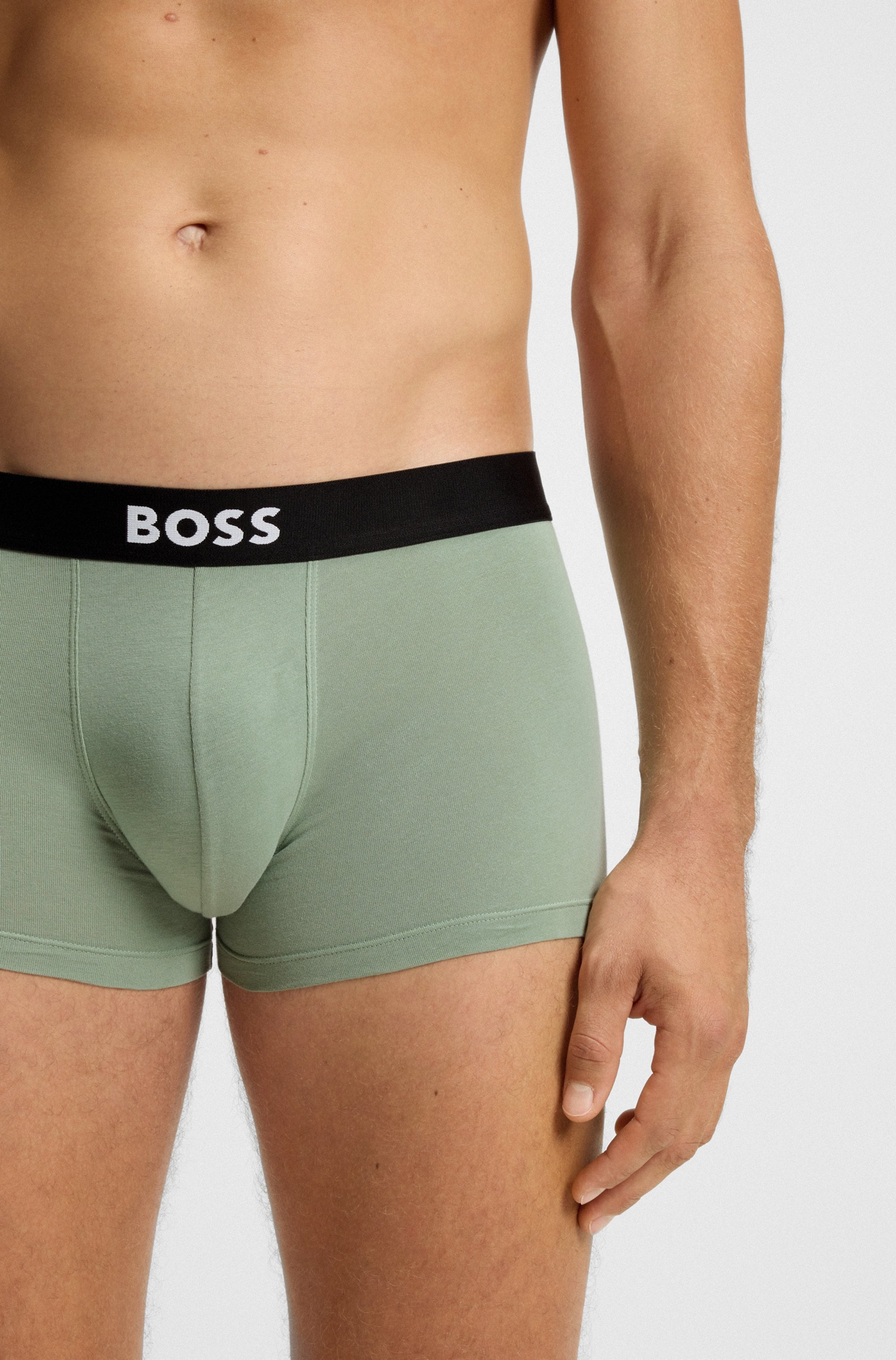 BOSS Trunk »3P Trunk BOSS ONE« mit unifarbenen Bund