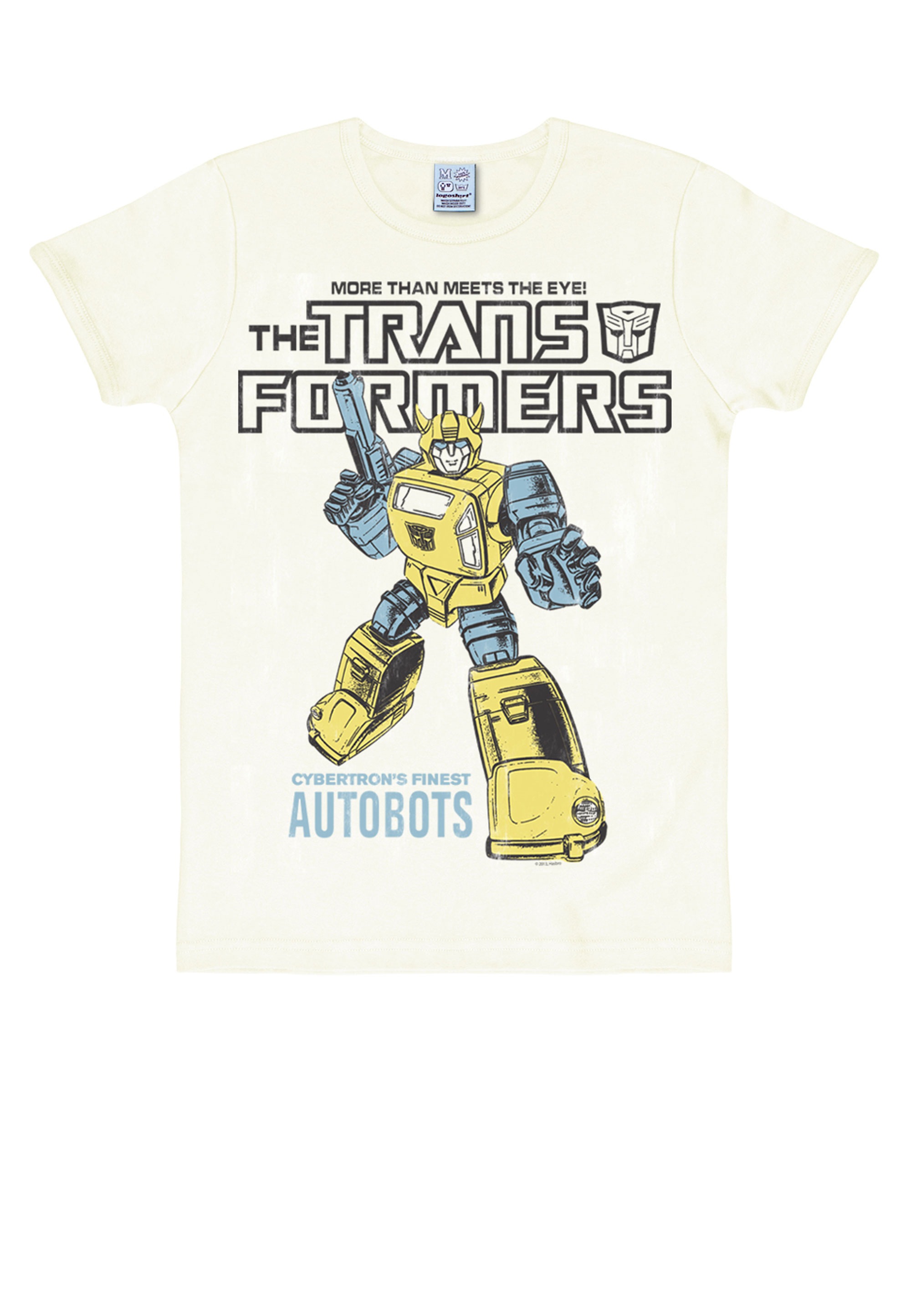 LOGOSHIRT T-Shirt »Bumblebee Autobots«, mit großflächigem Frontprint