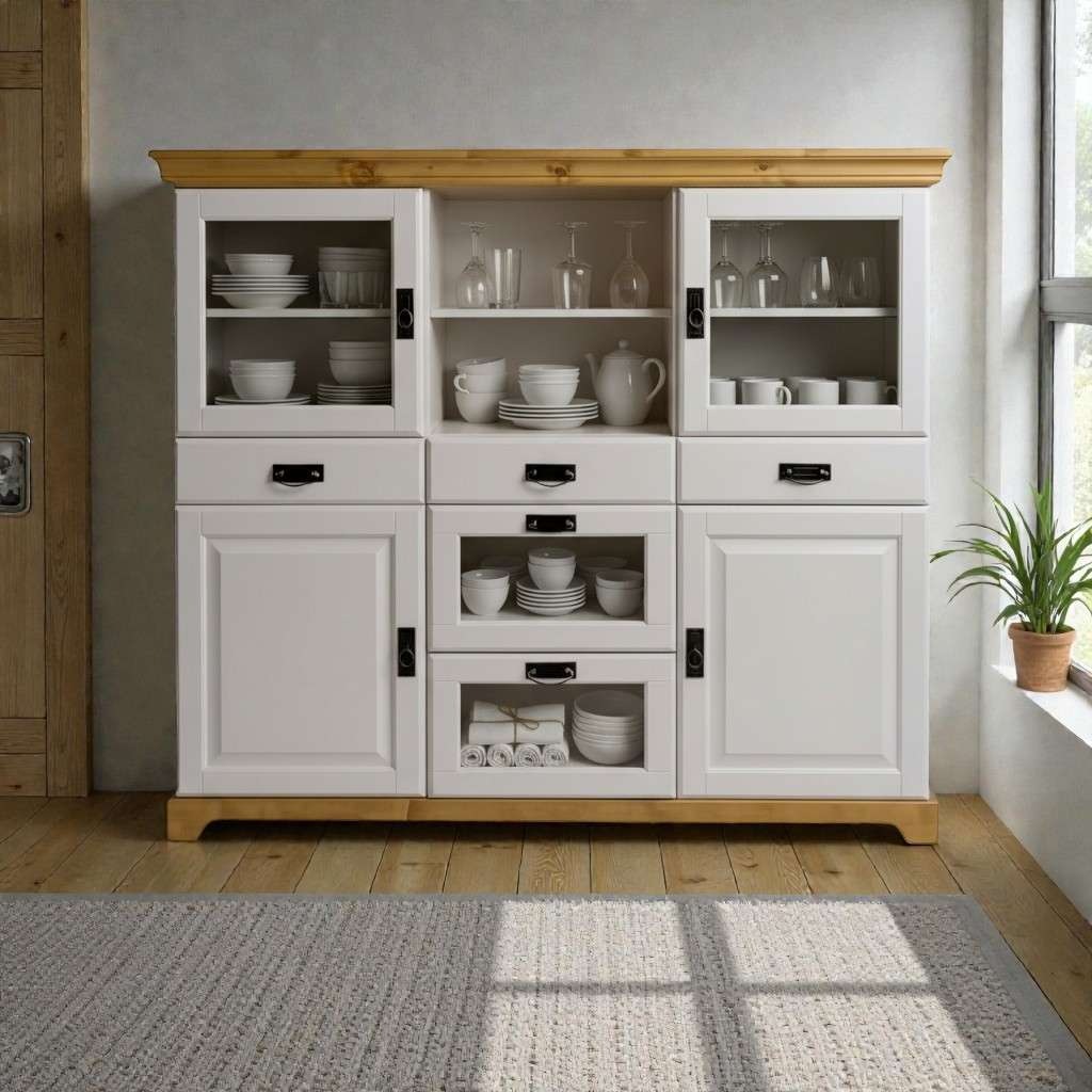 OTTO home Sideboard "Rügen" aus massiver Kiefer, Breite 145 cm, made in EU günstig online kaufen