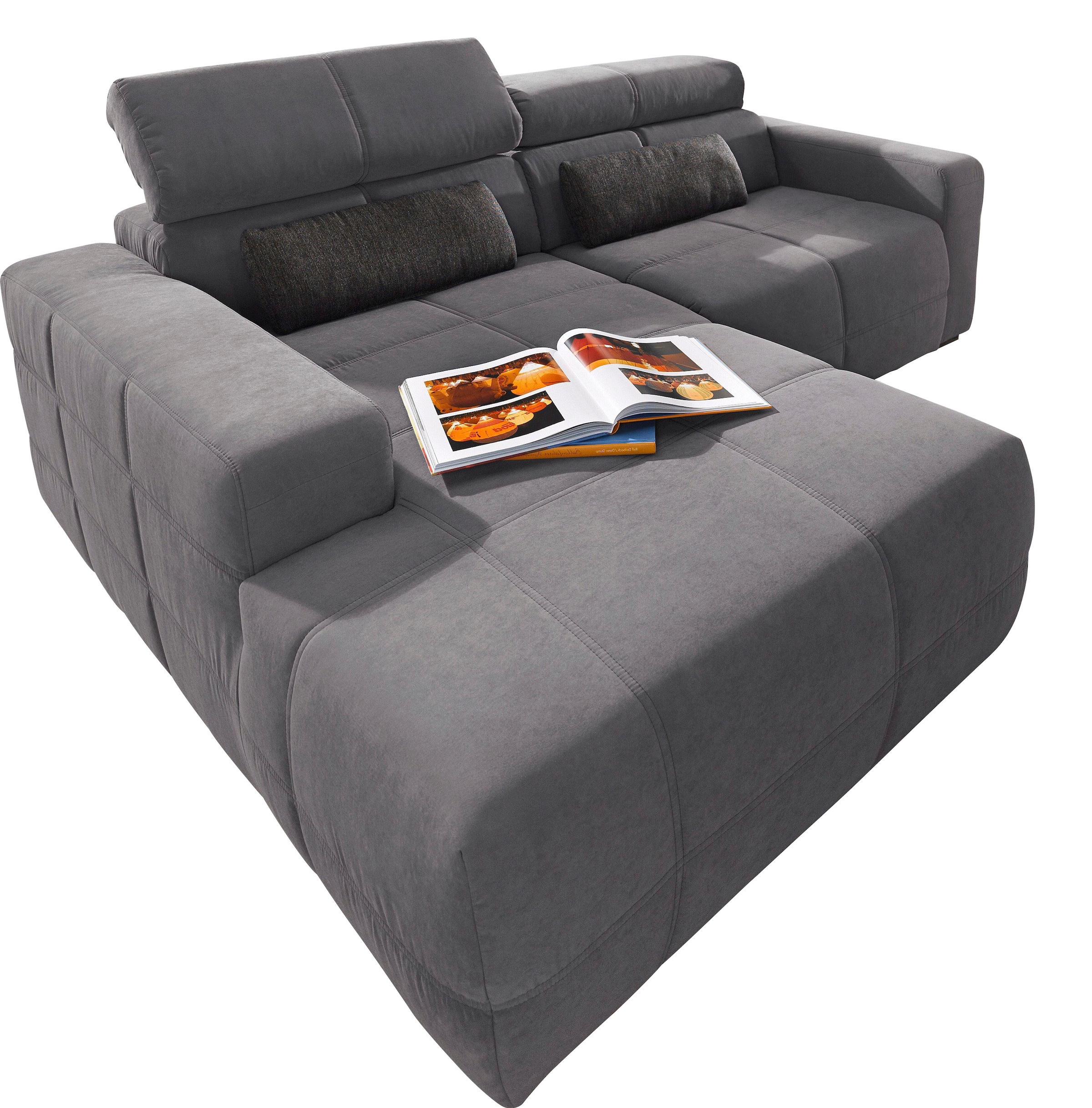 DOMO collection Ecksofa "Brandon B/T: 214/175 cm, belastbar bis 140kg/ Sitz günstig online kaufen