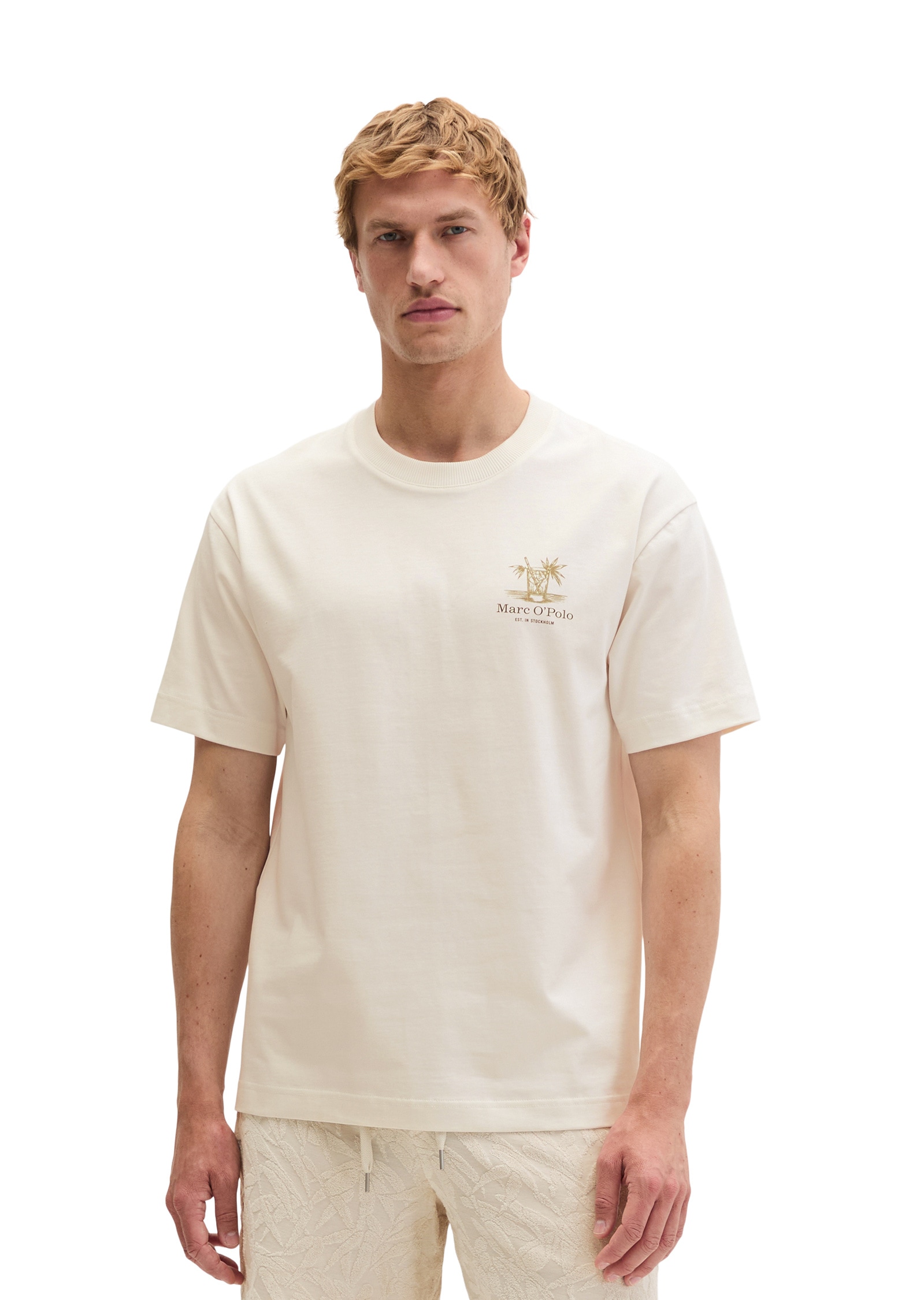 Marc OPolo T-Shirt "mit saisonalem Rückenprint"
