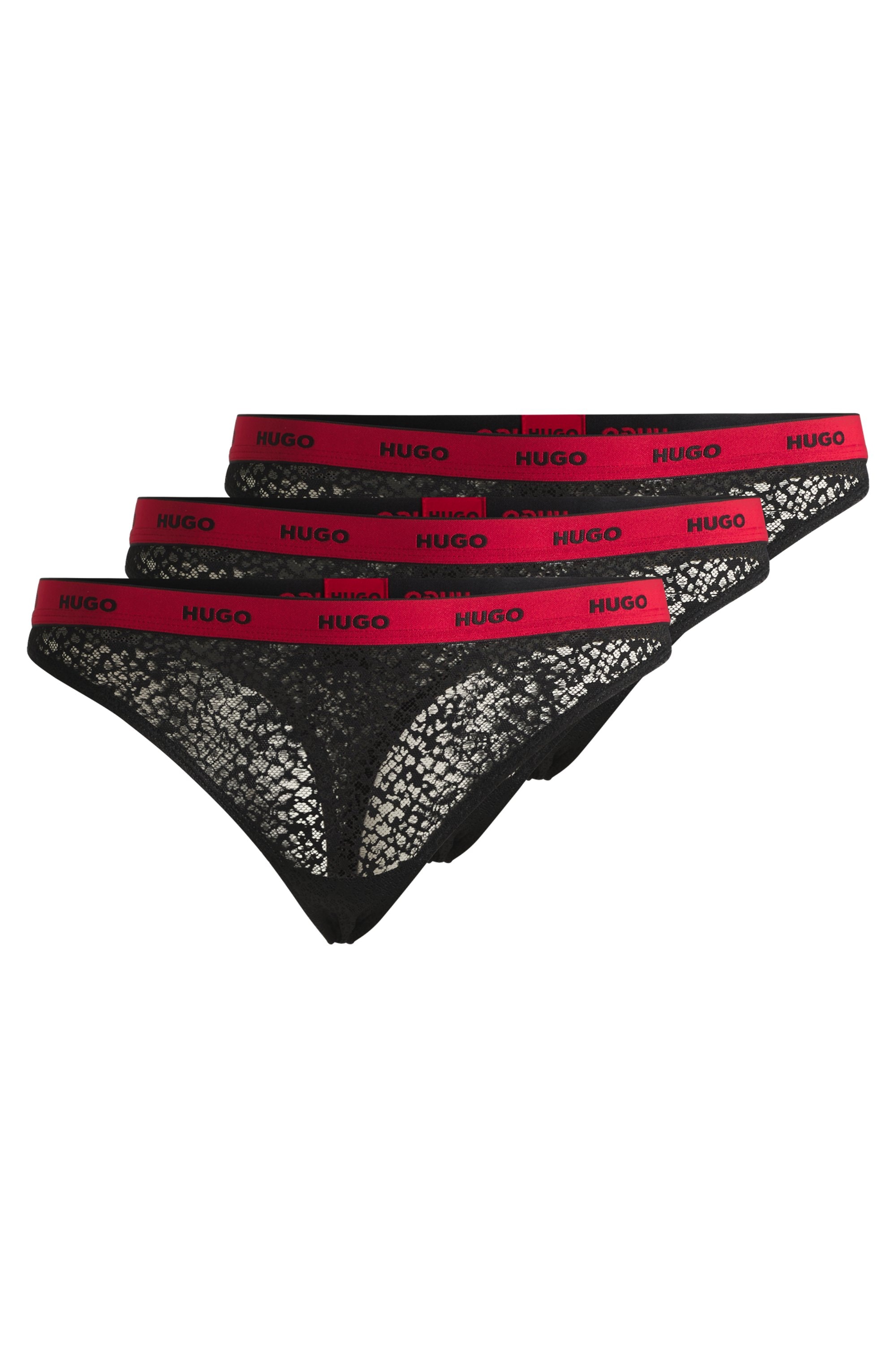 HUGO Underwear Slip »TRIPLE THONG LACE«, mit Struktur