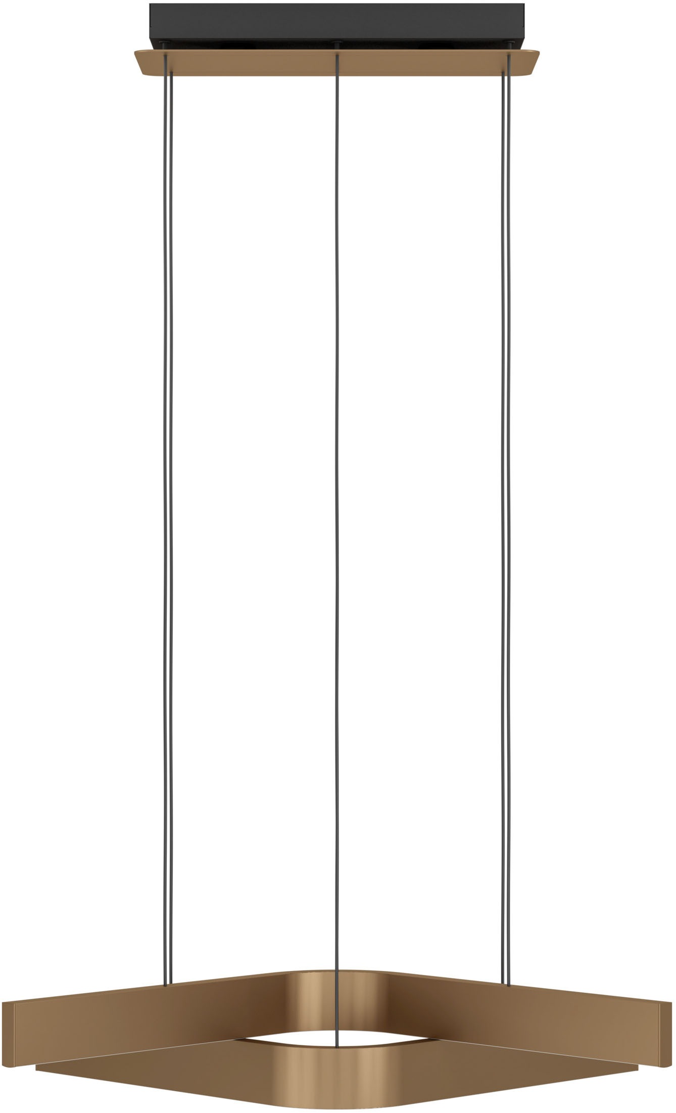 EGLO Hängeleuchte »FOLCINO-Z Pendellampe - Alu, Stahl - LED - 2X18W - IP20« LED-Modul 1 Stk. Kaltweiß | Neutralweiß | RGB | Warmweiß Hängelampe, Deckenlampe, Wohnzimmer, Esszimmer, L64 x B43,5 x H110 cm