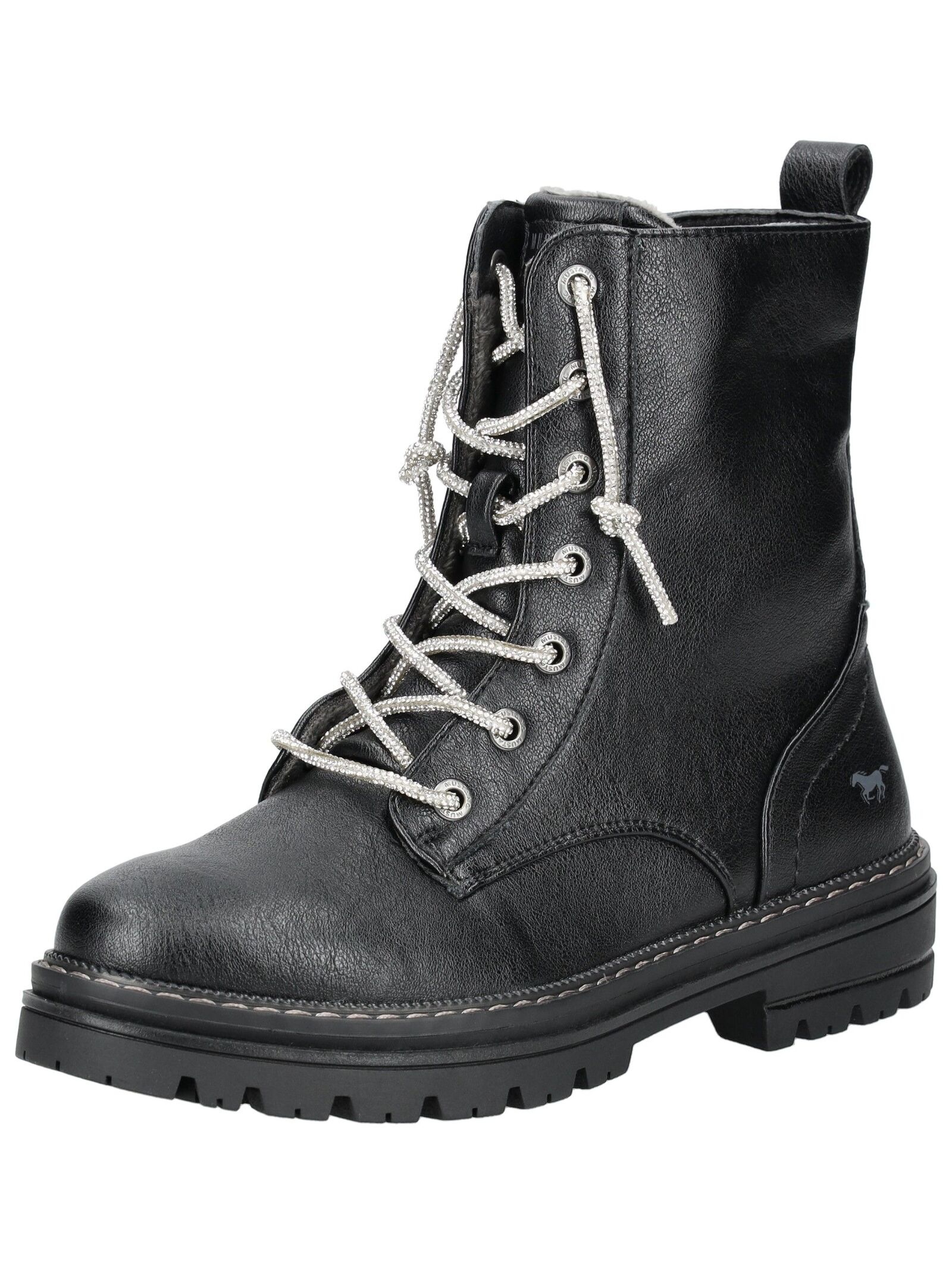 Mustang Shoes Schnürstiefelette "Mustang Shoes Stiefelette Lederimitat" günstig online kaufen