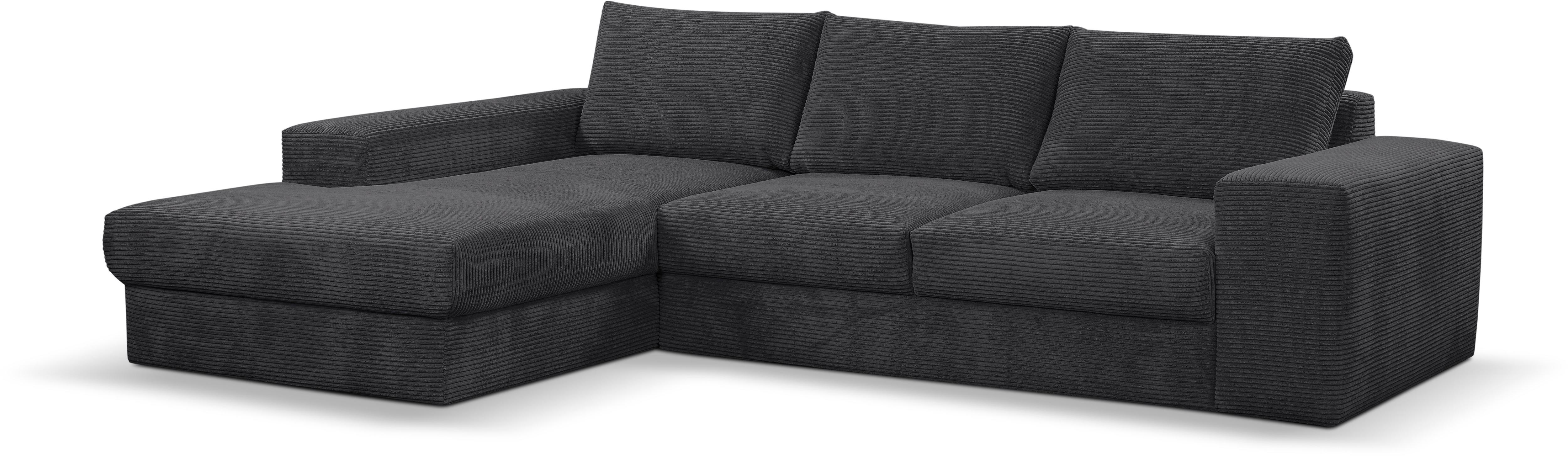 Thumbnail - WERK2 Ecksofa "Rozzana Design Ecksofa mit hohem Komfort, zeitlos & elegant, L-Form," in kuschelweichen Trendstoffen Cord...