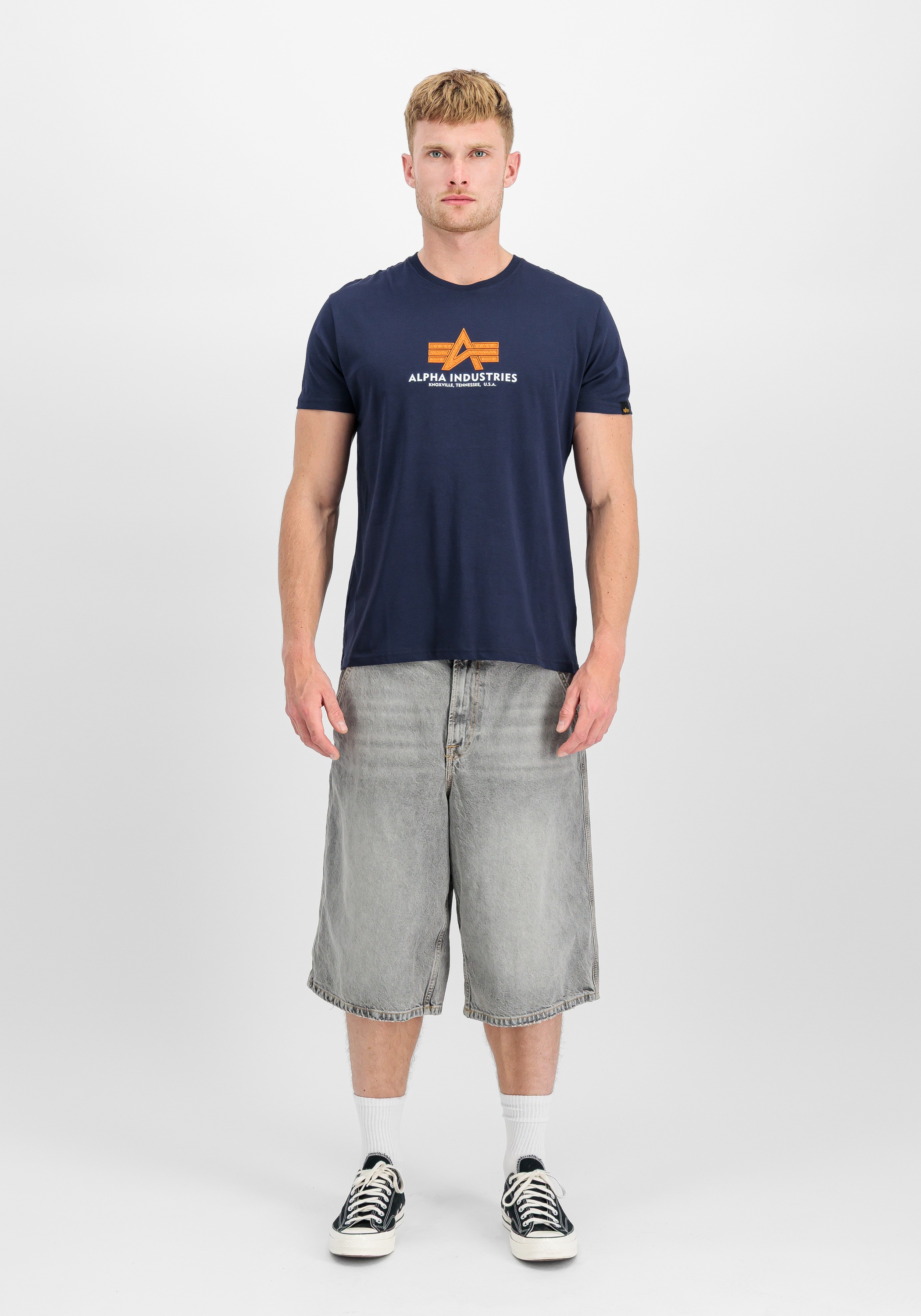 Thumbnail - Alpha Industries T-Shirt "Alpha Industries Men - T-Shirts Basic T-Shirt BL Rubber"