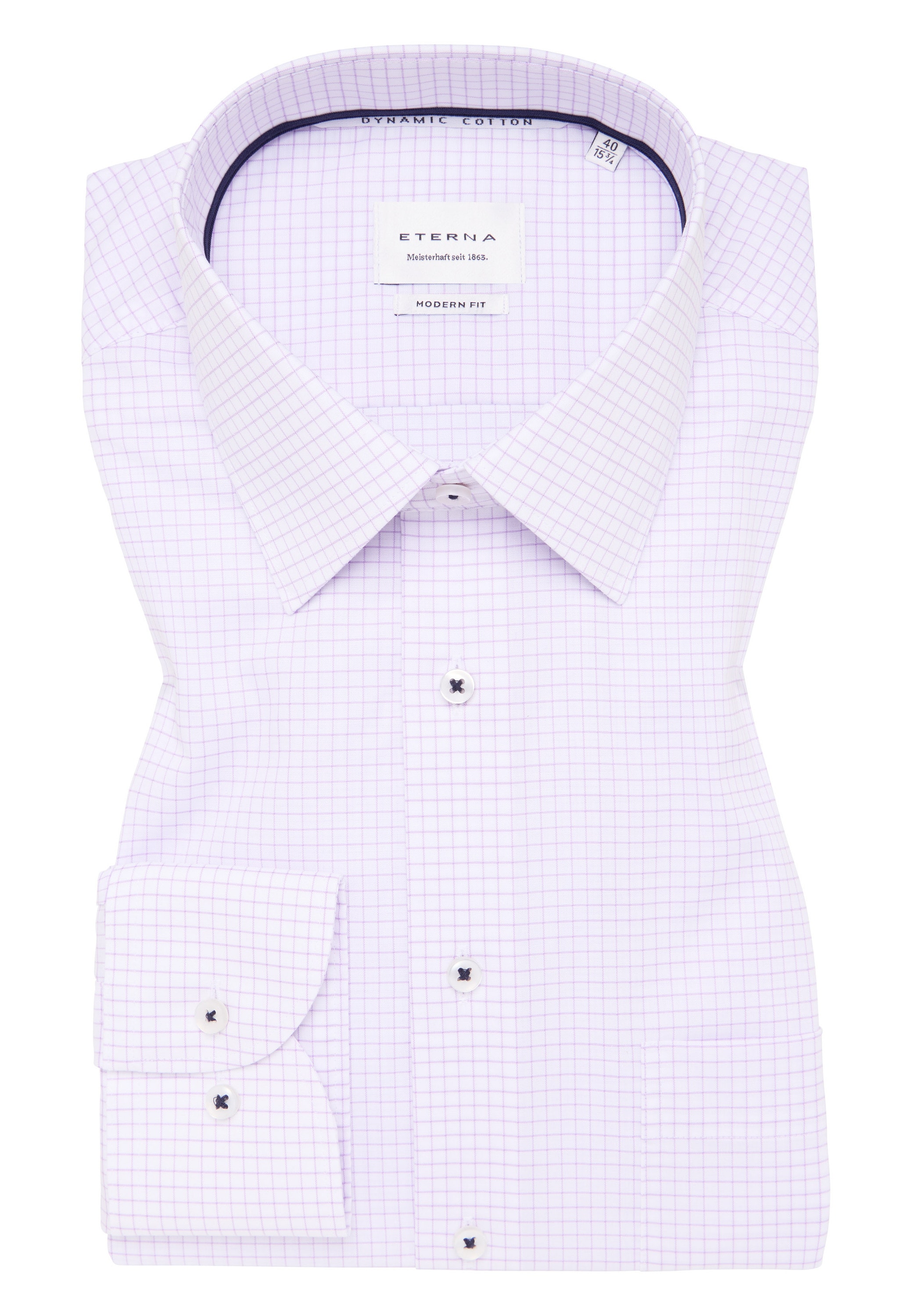 Eterna Langarmhemd »MODERN FIT«, NON IRON (bügelfrei)