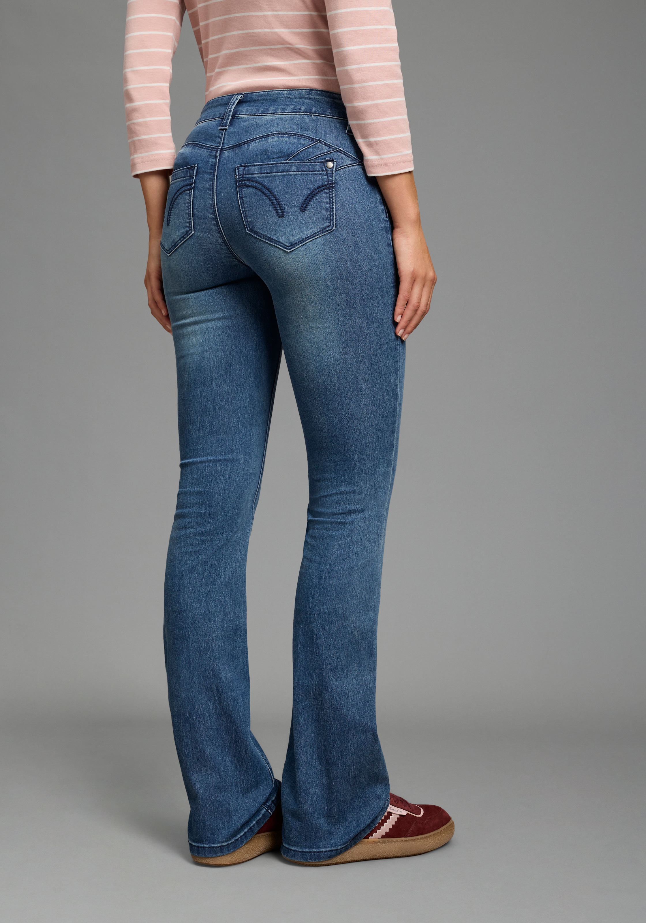 Arizona Shaping Bootcut Jeans Blue Size 22 5