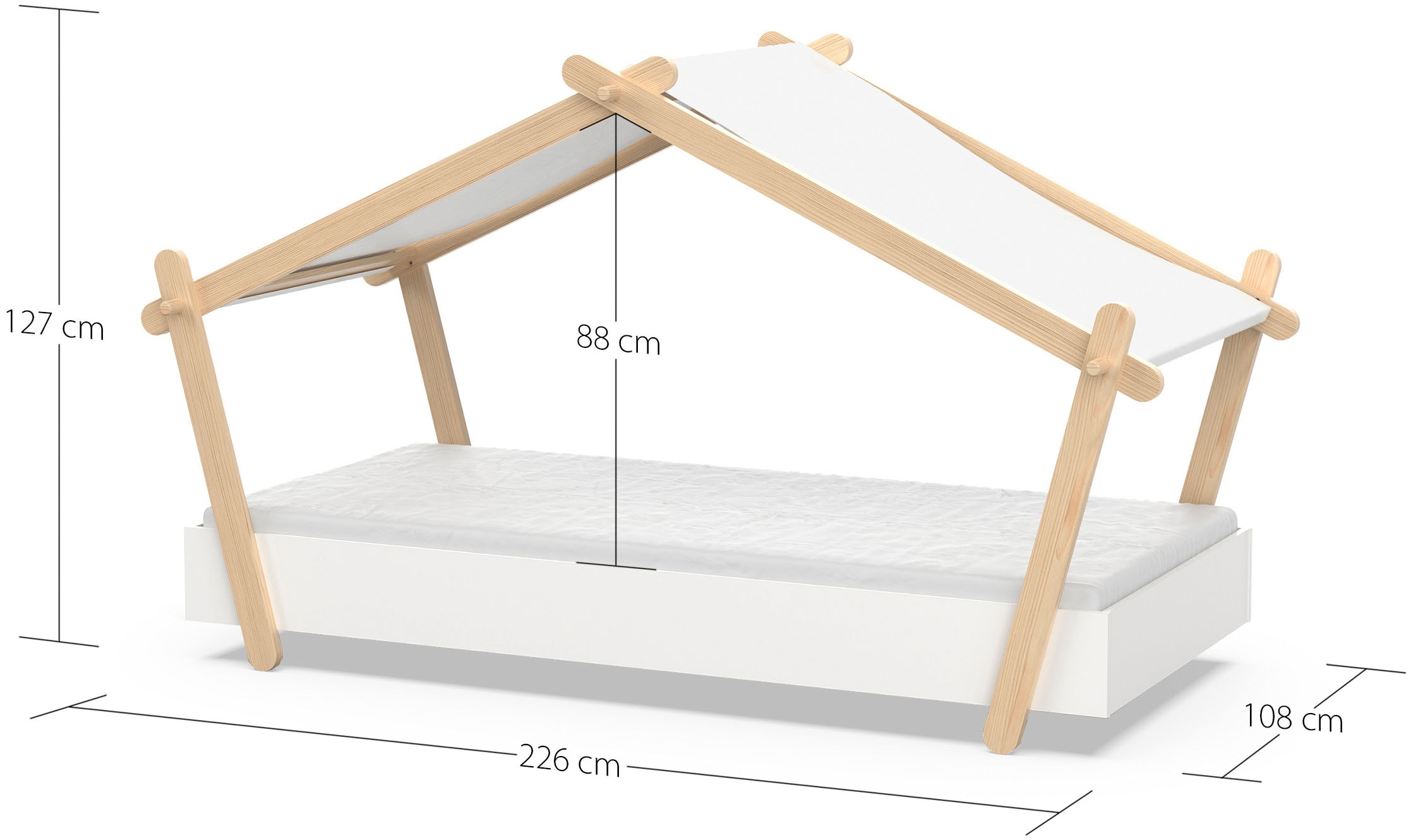 Demeyere GROUP Kinderbett »Lodge«, Bett in der Hausform