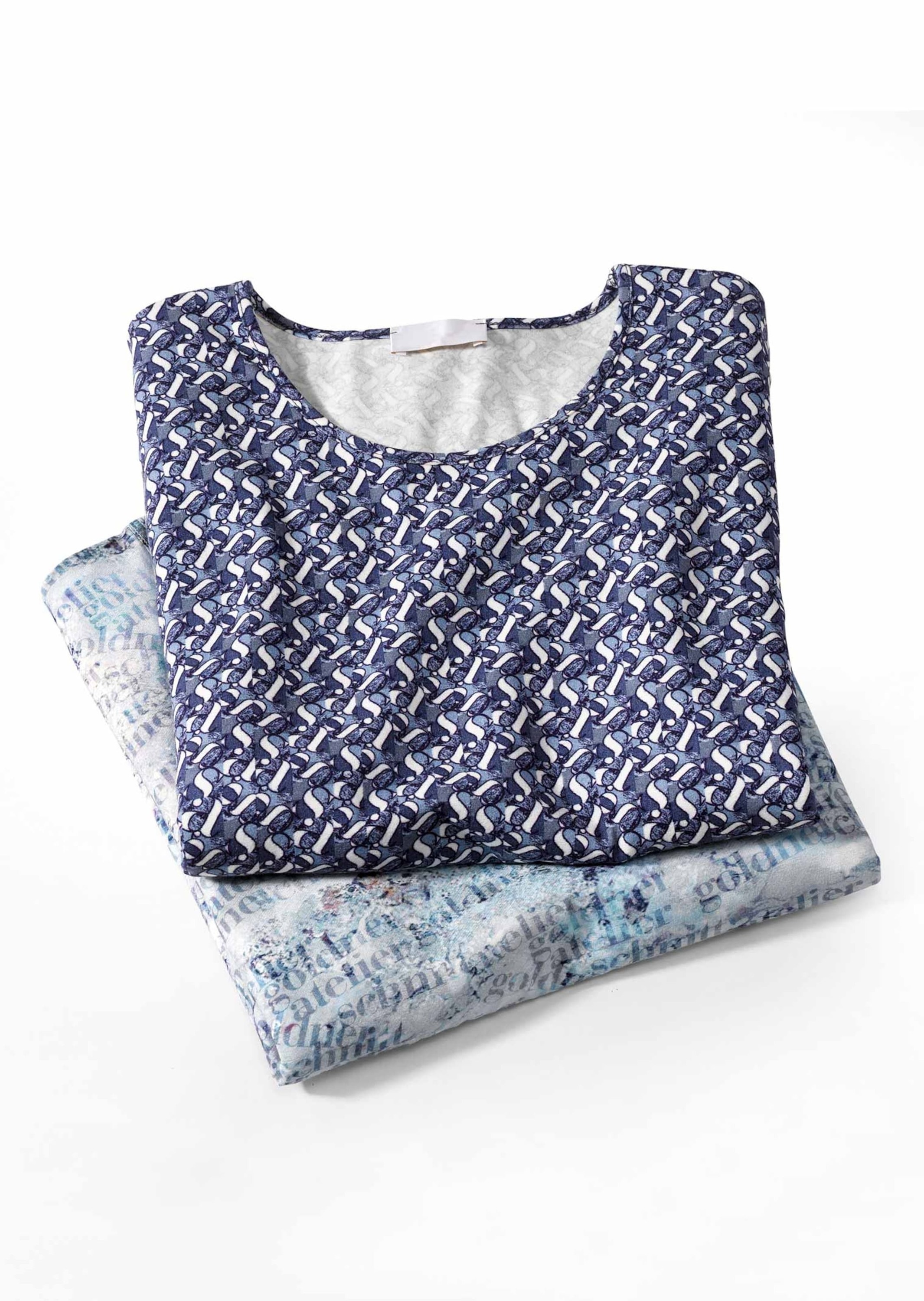 GOLDNER 2-in-1-Shirt »Shirt (Doppelpack) Hochwertig bedruckte T-Shirts im Doppelpack«