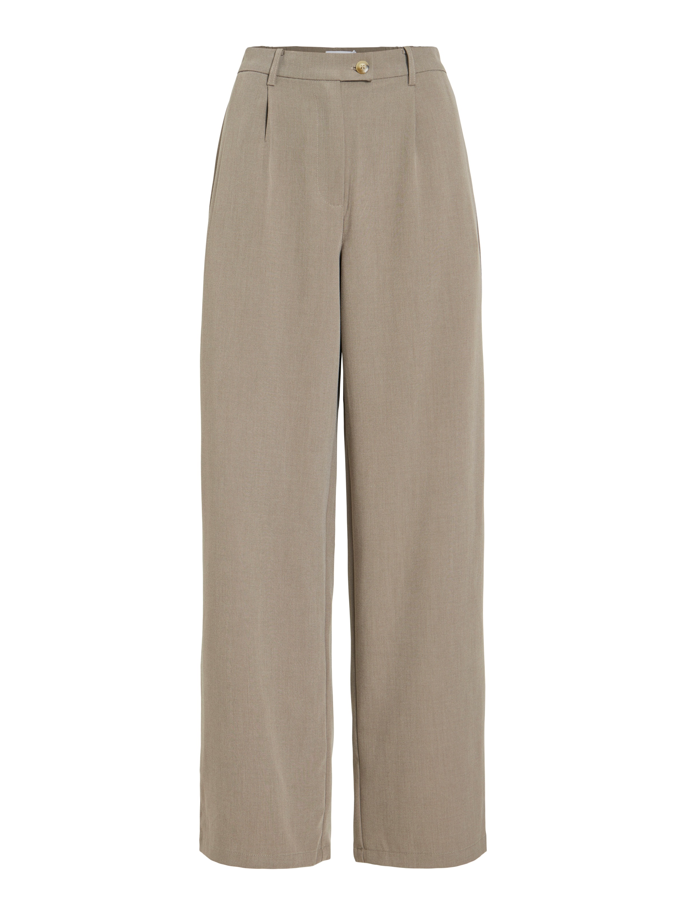 Vila Pantalon Taille Haute Siffe Wide Leg Fit Falcon / Melange 36 Femme 4