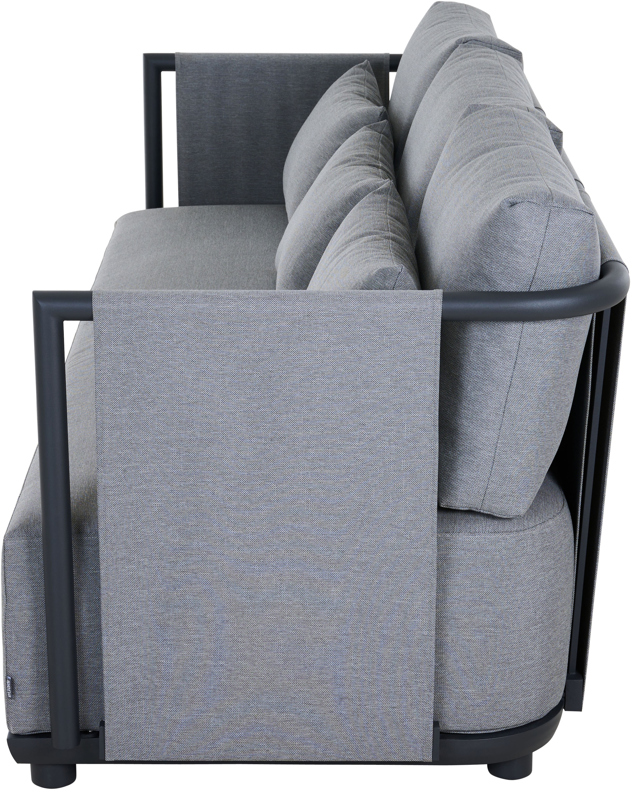 Siena Garden Gartensofa »ADEYRA« Gestell aus Aluminium, inkl. Kissen,  3er Loungesofa