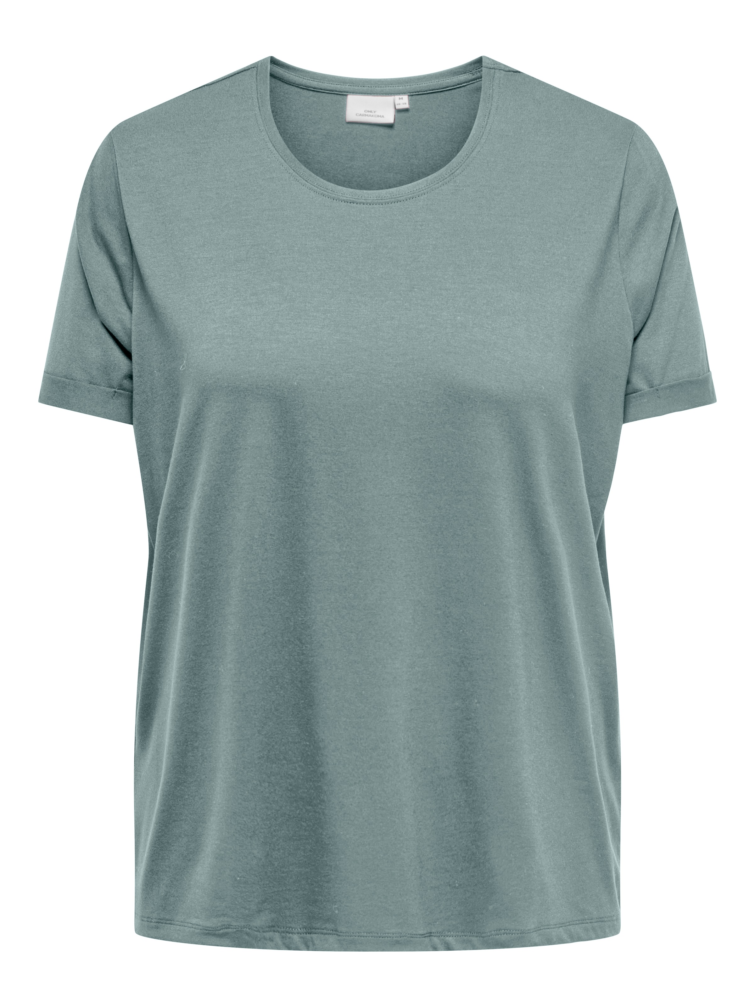 ONLY CARMAKOMA Kurzarmshirt "CARMOSTER S/S FOLD UP TOP JRS NOOS" günstig online kaufen