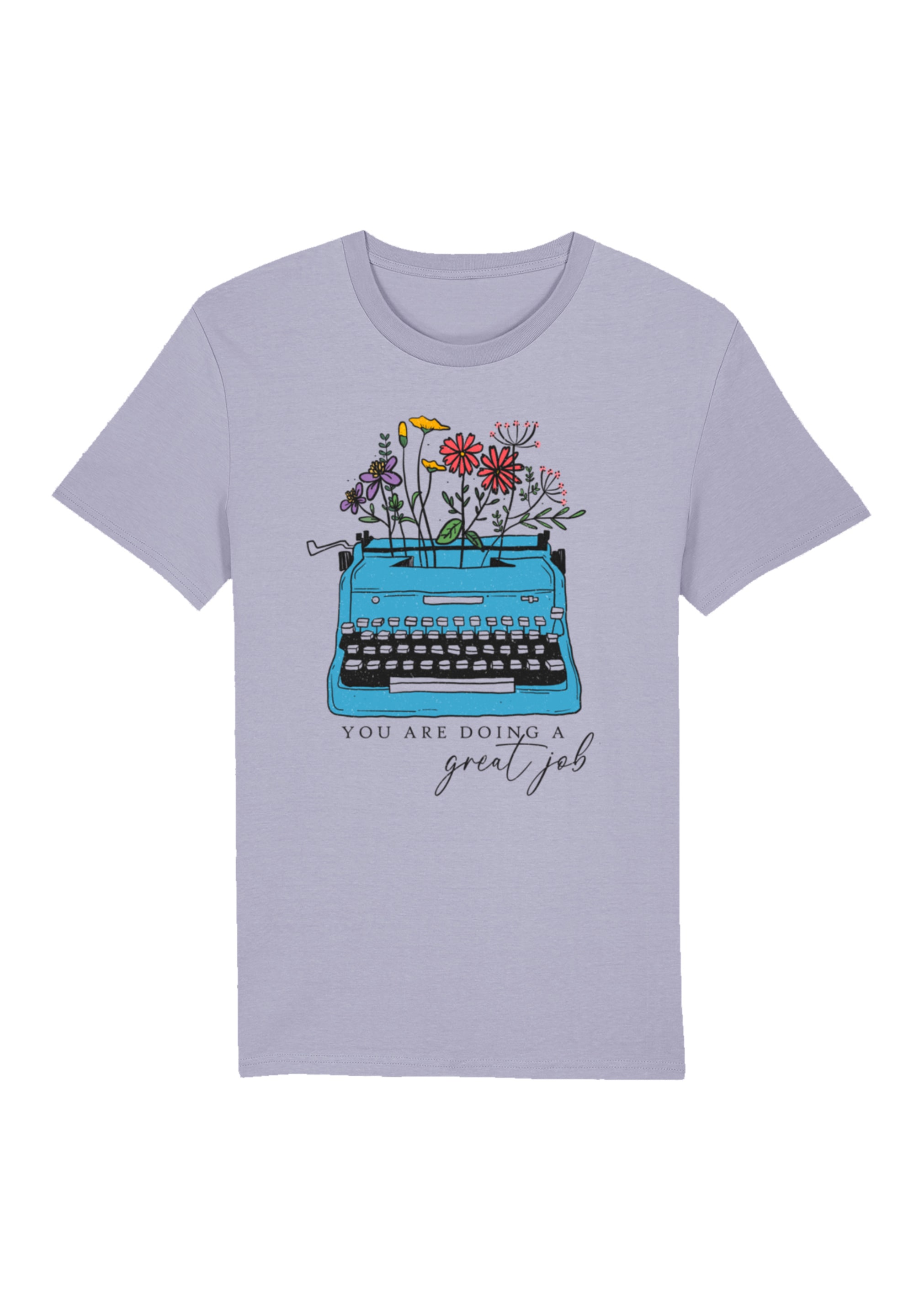 F4NT4STIC T-Shirt "Blumen you are doing a great job retro typewriter", Prem günstig online kaufen