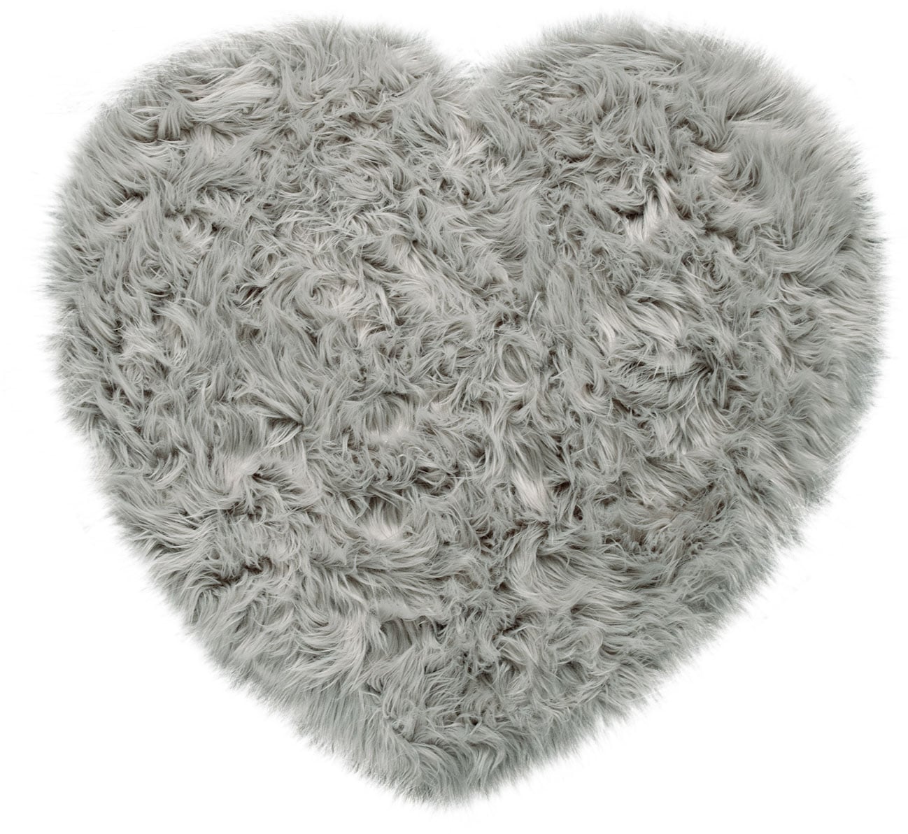 Paco Home Fellteppich "Playa 960" herzförmig 64 mm Höhe Kunstfell, Flokati- günstig online kaufen