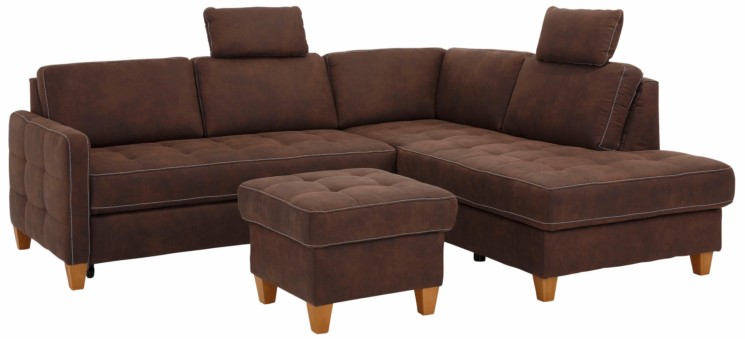 Home affaire Ecksofa »Earl L-Form«, wahlweise auch mit Bettfunktion oder Bettfunktion mit Bettkasten