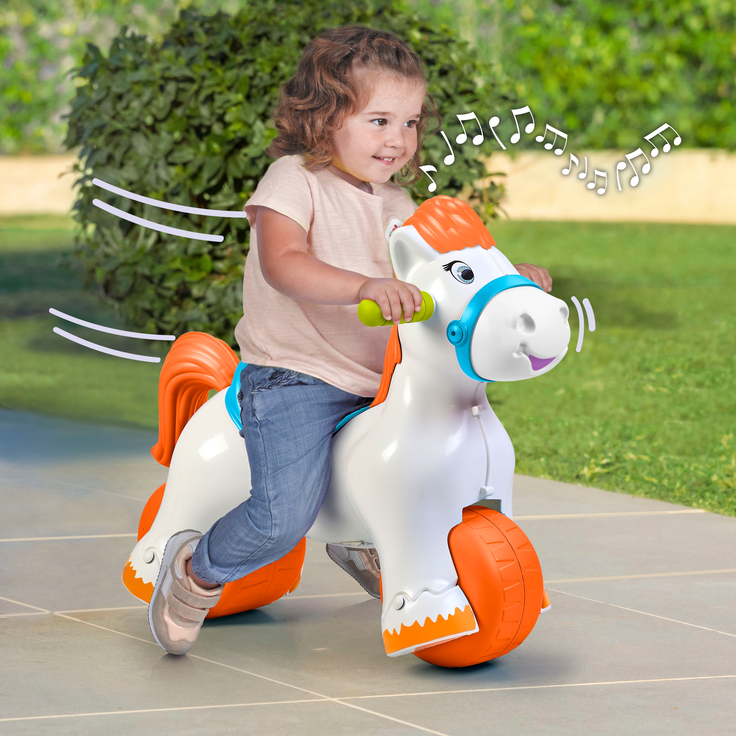 Feber® Schaukelpferd »Ponyferber 2in1«, mit Licht- und Soundeffekt; Made in Europe