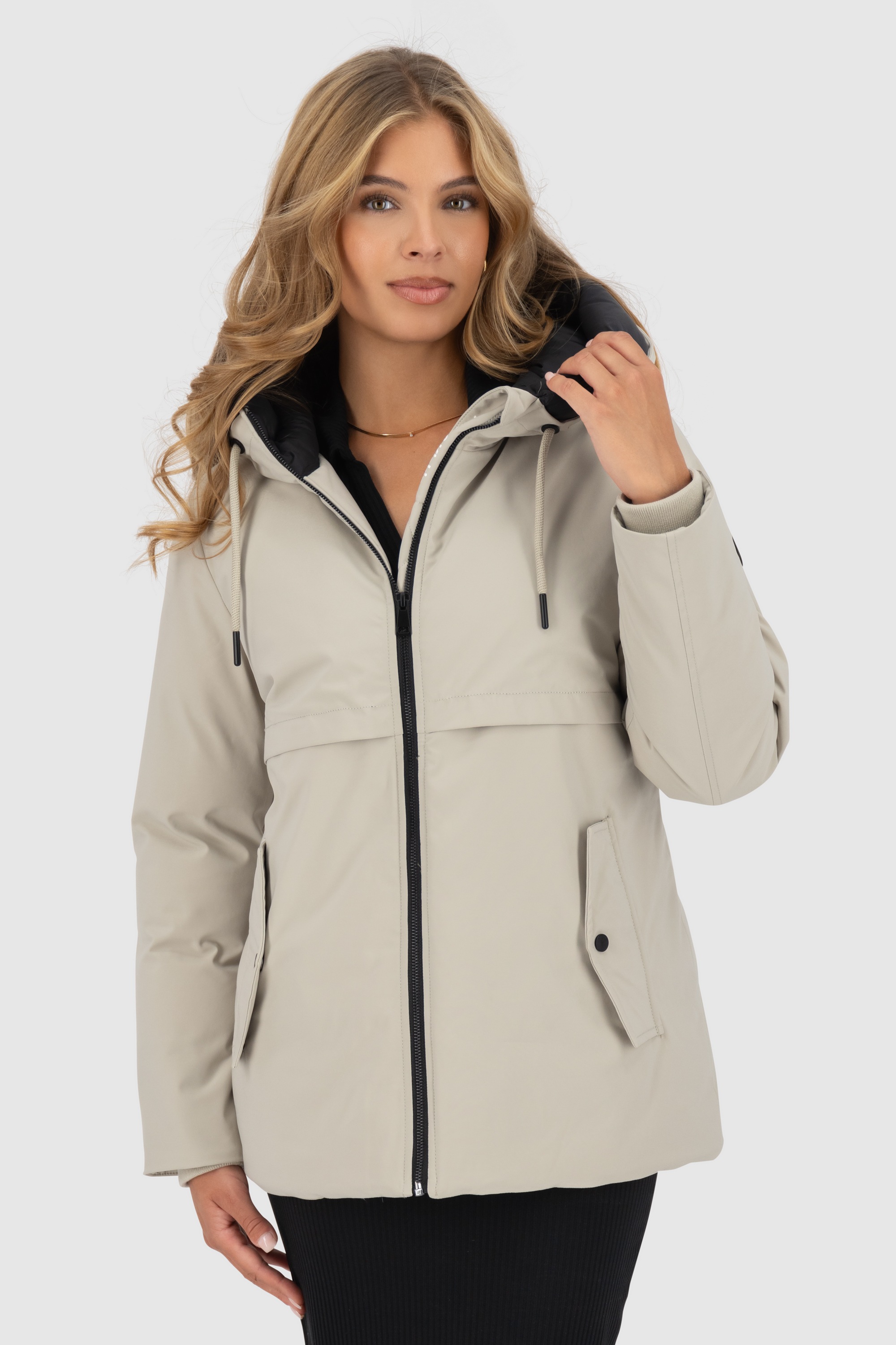 Alife & Kickin Winterjacke »Damen CicelyAK A«, Kurze warme Damenwinterjacke mit gefütterter Kapuze