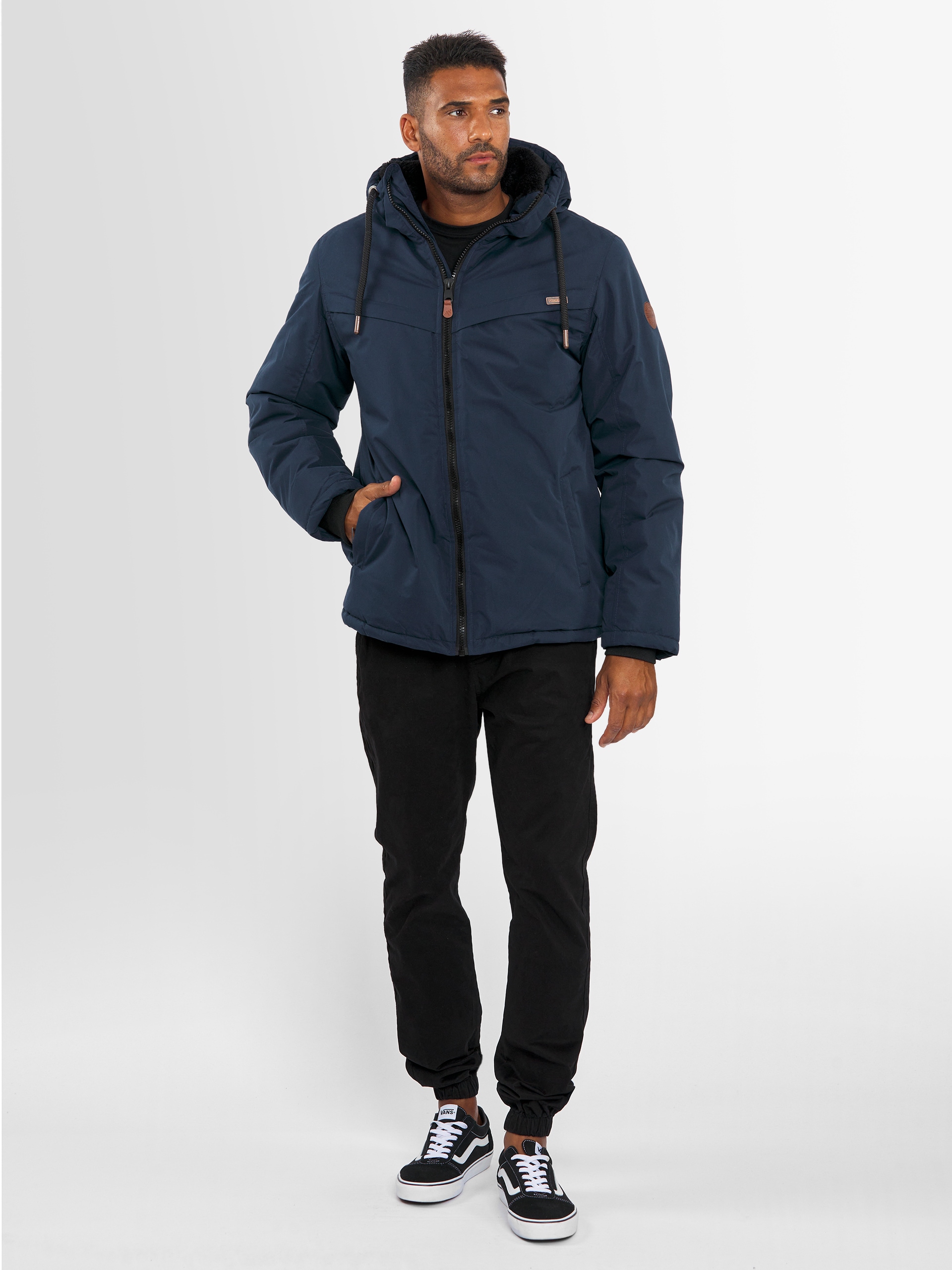 Alessandro Salvarini Winterjacke »ASLighty«, innen komplett mit warmem Teddyfell