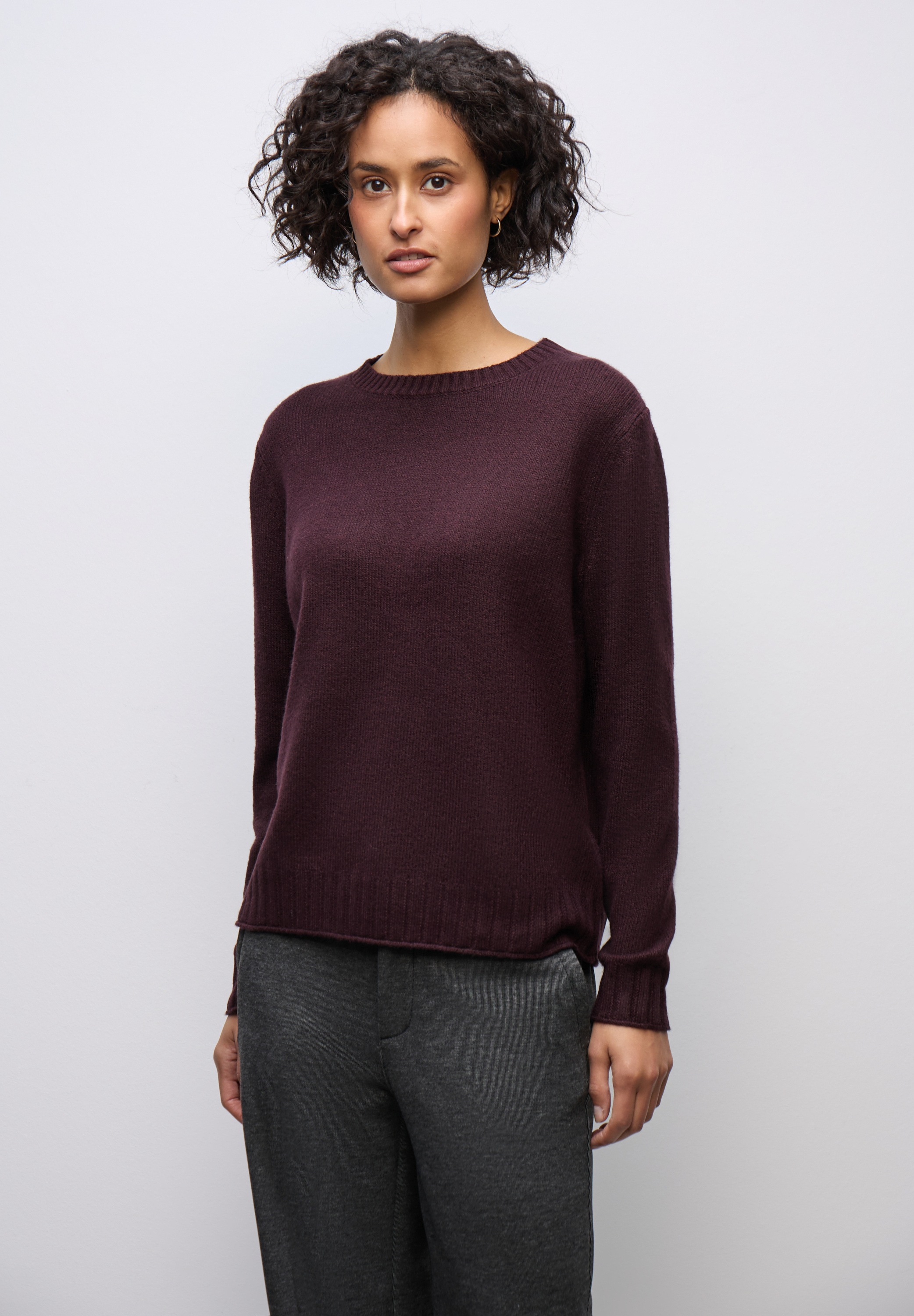 STREET ONE Rundhalspullover mit Rundhalsausschnitt günstig online kaufen