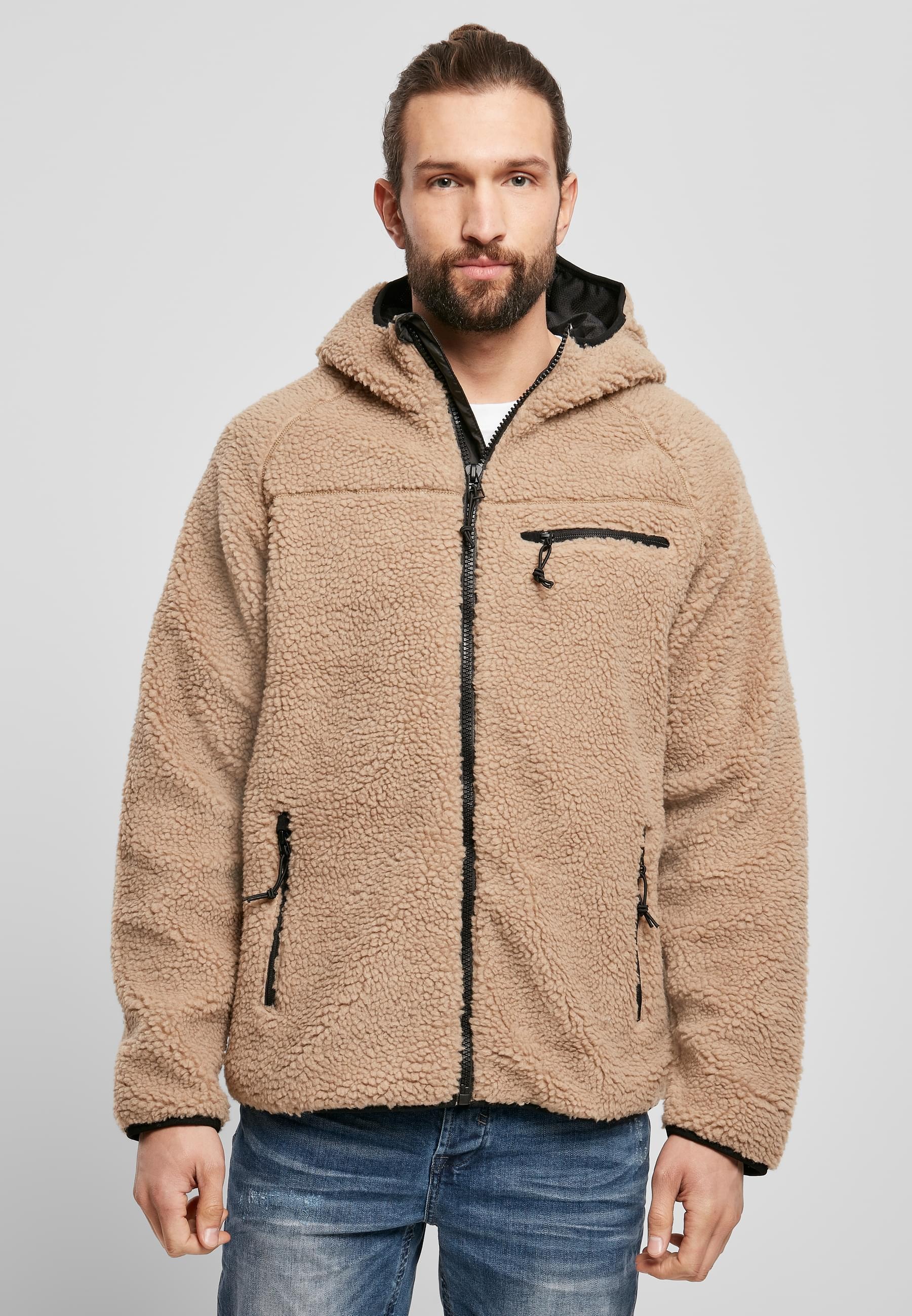 Brandit Anorak »Brandit Herren Teddyfleece Worker Jacket«, (1 St.), mit Kapuze