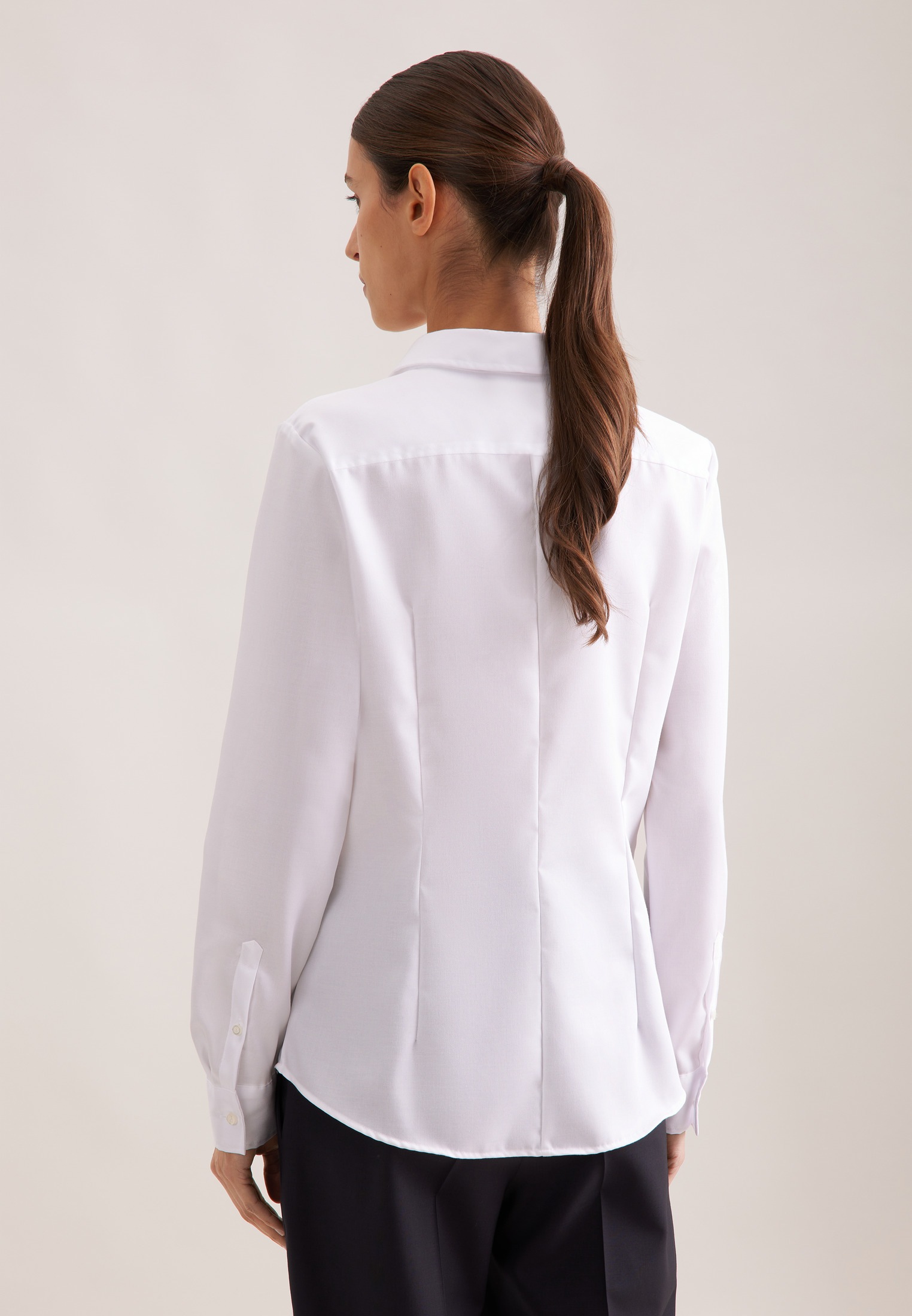 seidensticker Hemdbluse "Schwarze Rose" 1/1 Kragen Uni günstig online kaufen