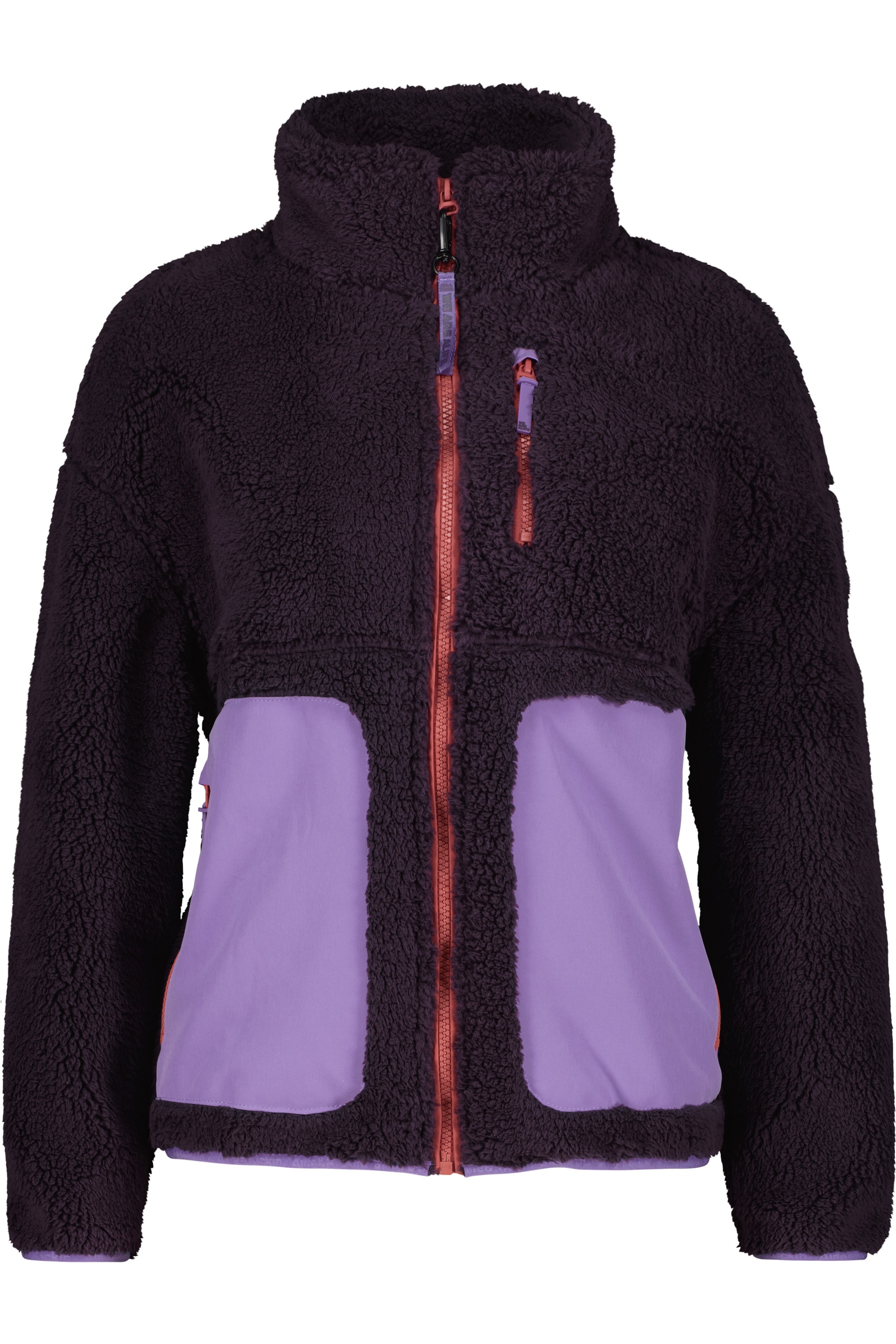 Alife & Kickin Winterjacke "Damen AnoukAK G", ohne Kapuze, Stylische Teddy Plüschjacke mit hohem Kragen und Fleece-Innen