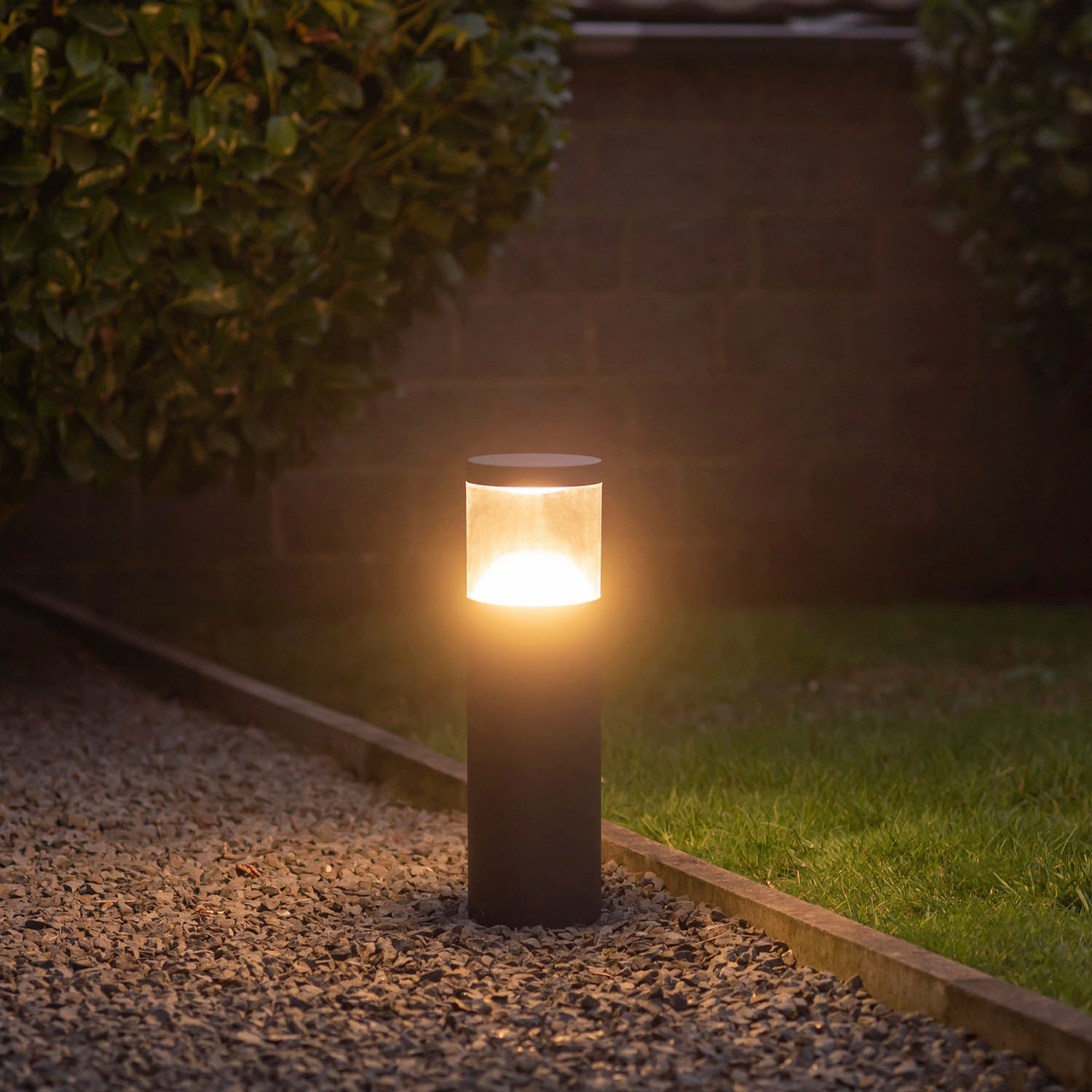 Pollerleuchte PACO HOME "GIULIA", grau, H:90cm Ø:14,7cm, Leuchten, Led Beleuchtung IP54 Beleuchtung Garten Wegeleuchten 3000K 3