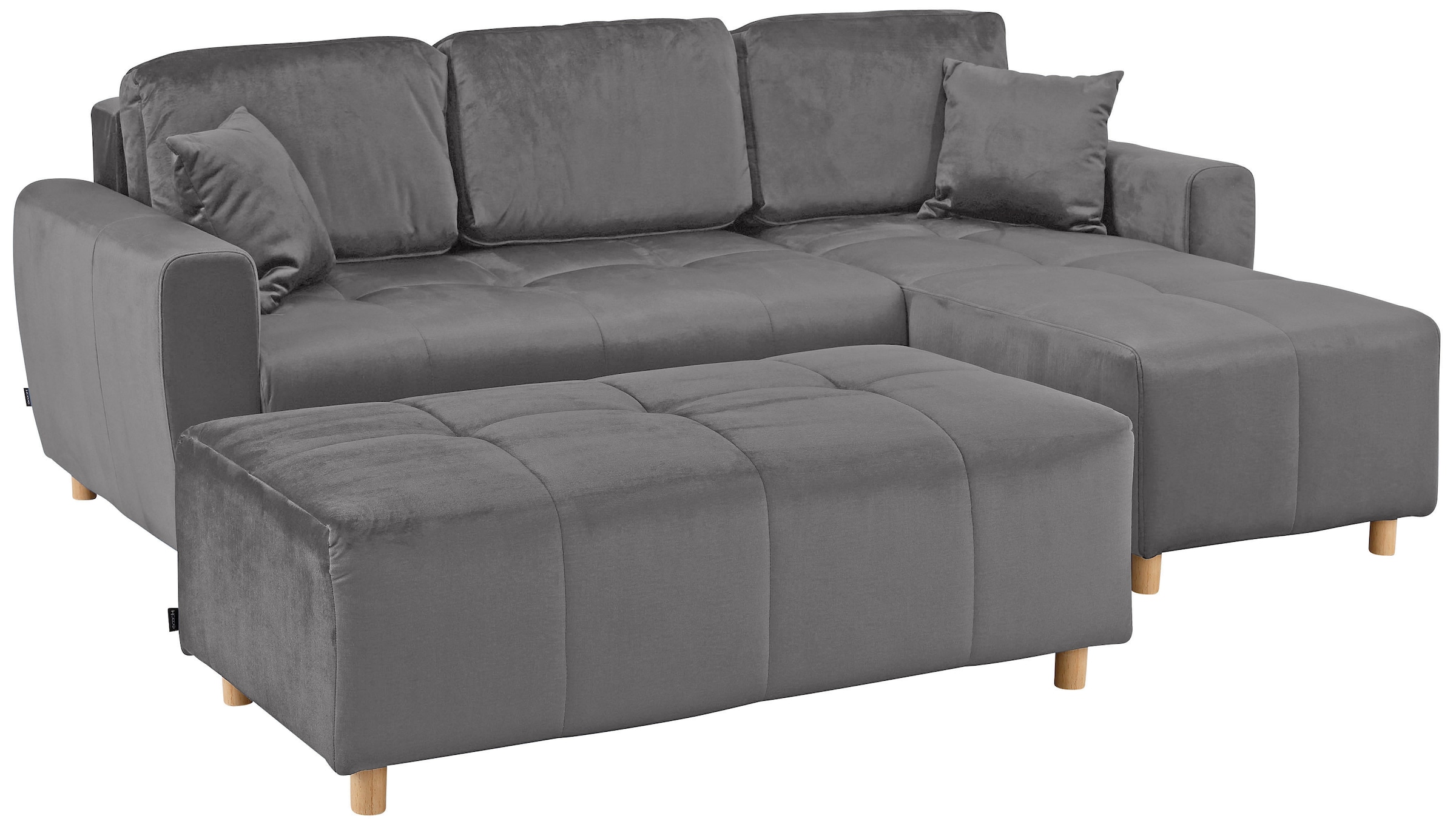 Home affaire Ecksofa »Scania L-Form«, wahlweise mit Bettfunktion und Bettkasten