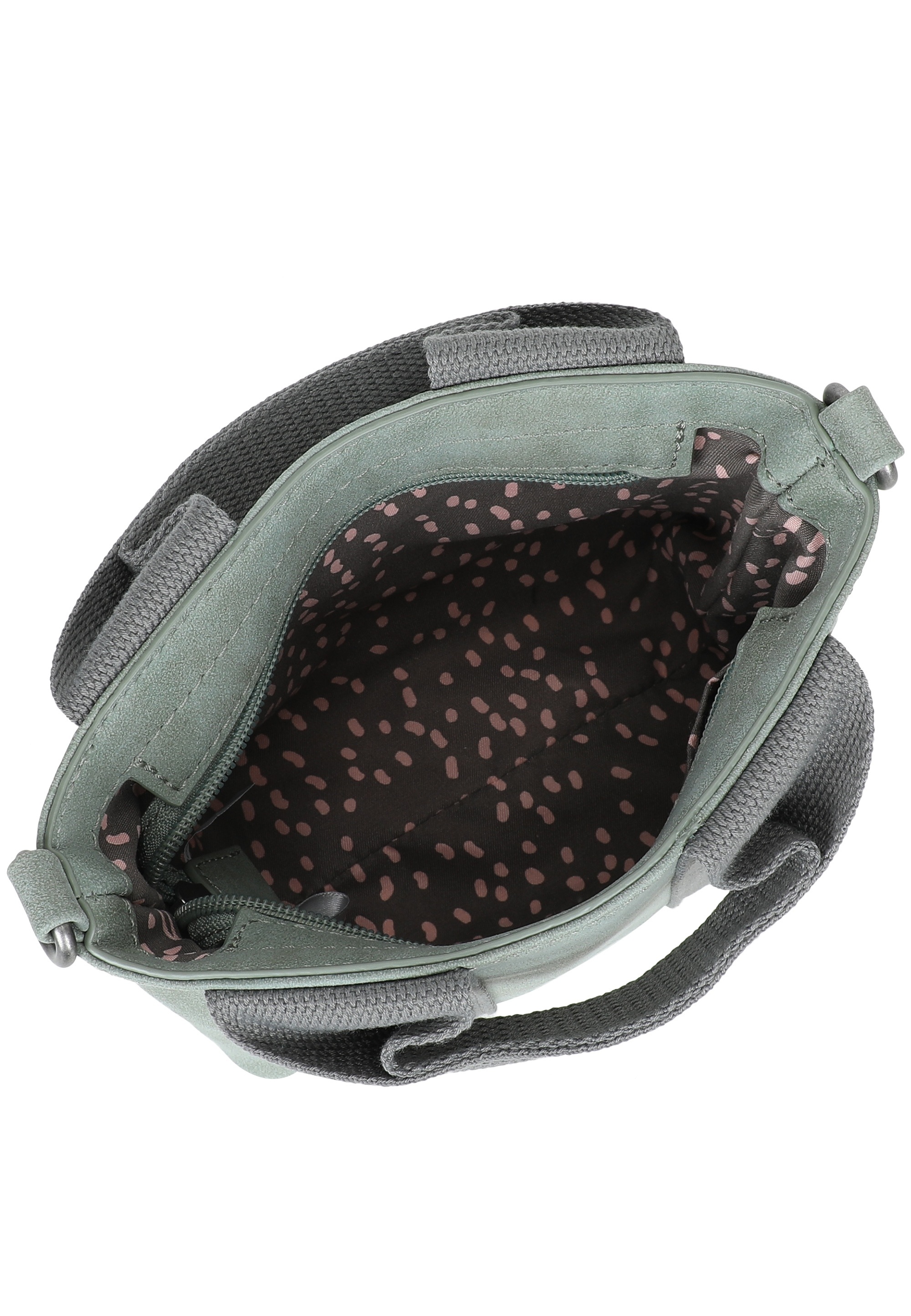 Fritzi aus Preußen Schultertasche »Fritzi Bini Vintage Salbeilini« mit breitem Webbing-Schulterriemen