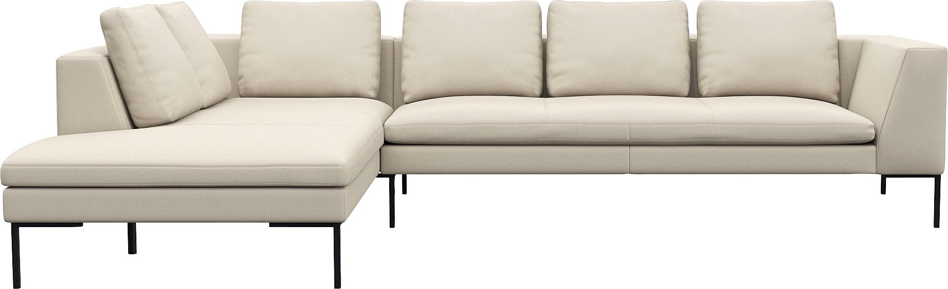 FLEXLUX Ecksofa "Loano, superbequemer Sitzkomfort durch Kaltschaum im Sitz, günstig online kaufen
