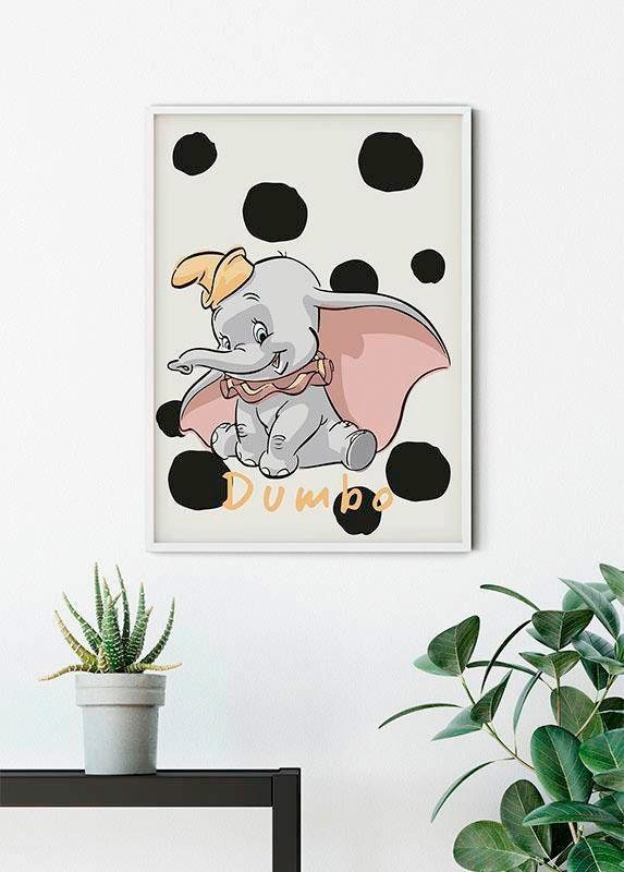 Komar Poster »Dumbo Dots«, Disney, (1 St.), Kinderzimmer, Schlafzimmer, Wohnzimmer